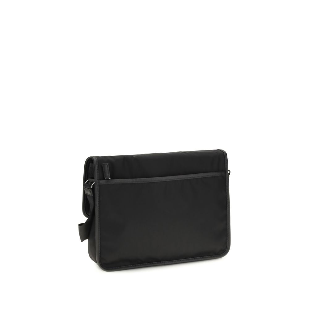 Prada Schwarze Schultertasche aus recyceltem Polyamid