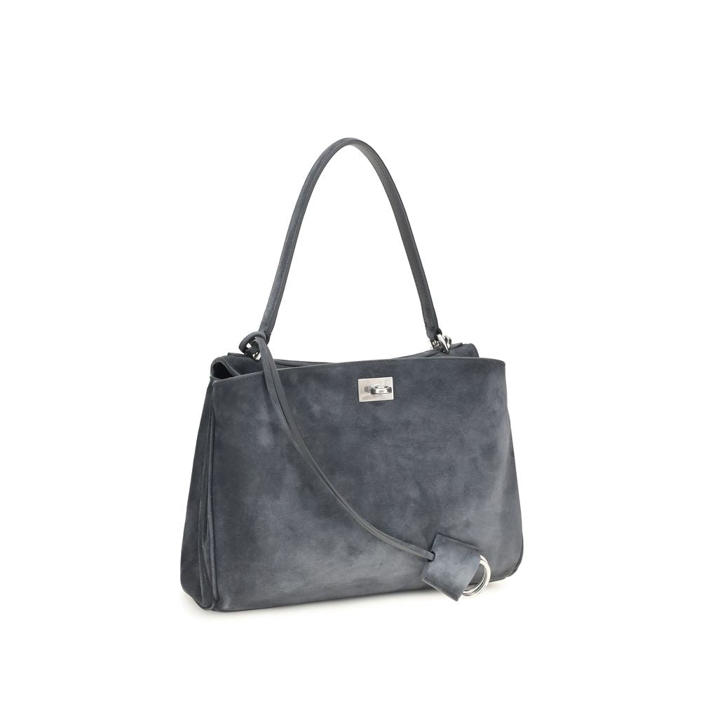 Balenciaga Graue Bos Taurus Kalbsleder Schultertasche