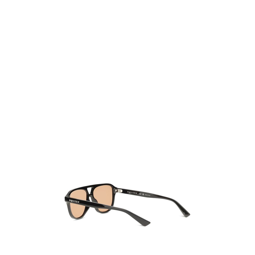 Alexander McQueen Braune Sonnenbrille aus Acetat