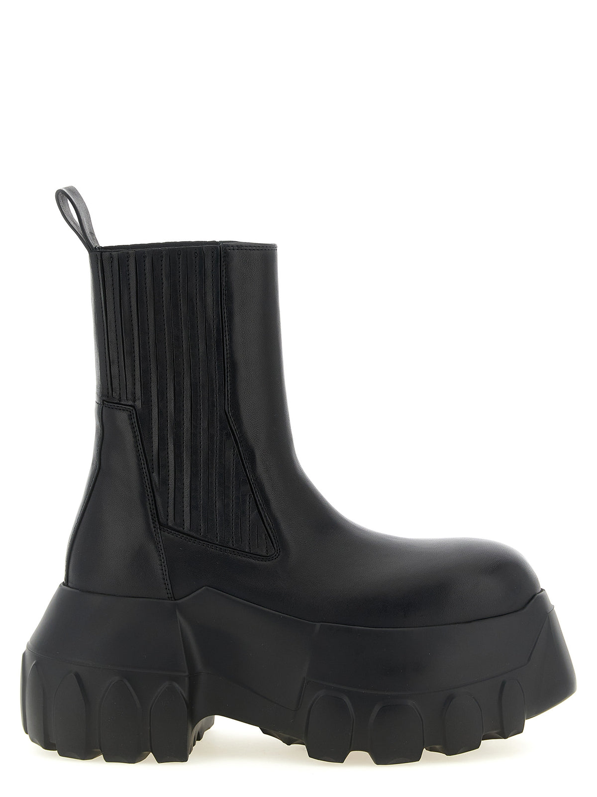 Rick Owens Schwarze Ramie-Stiefeletten