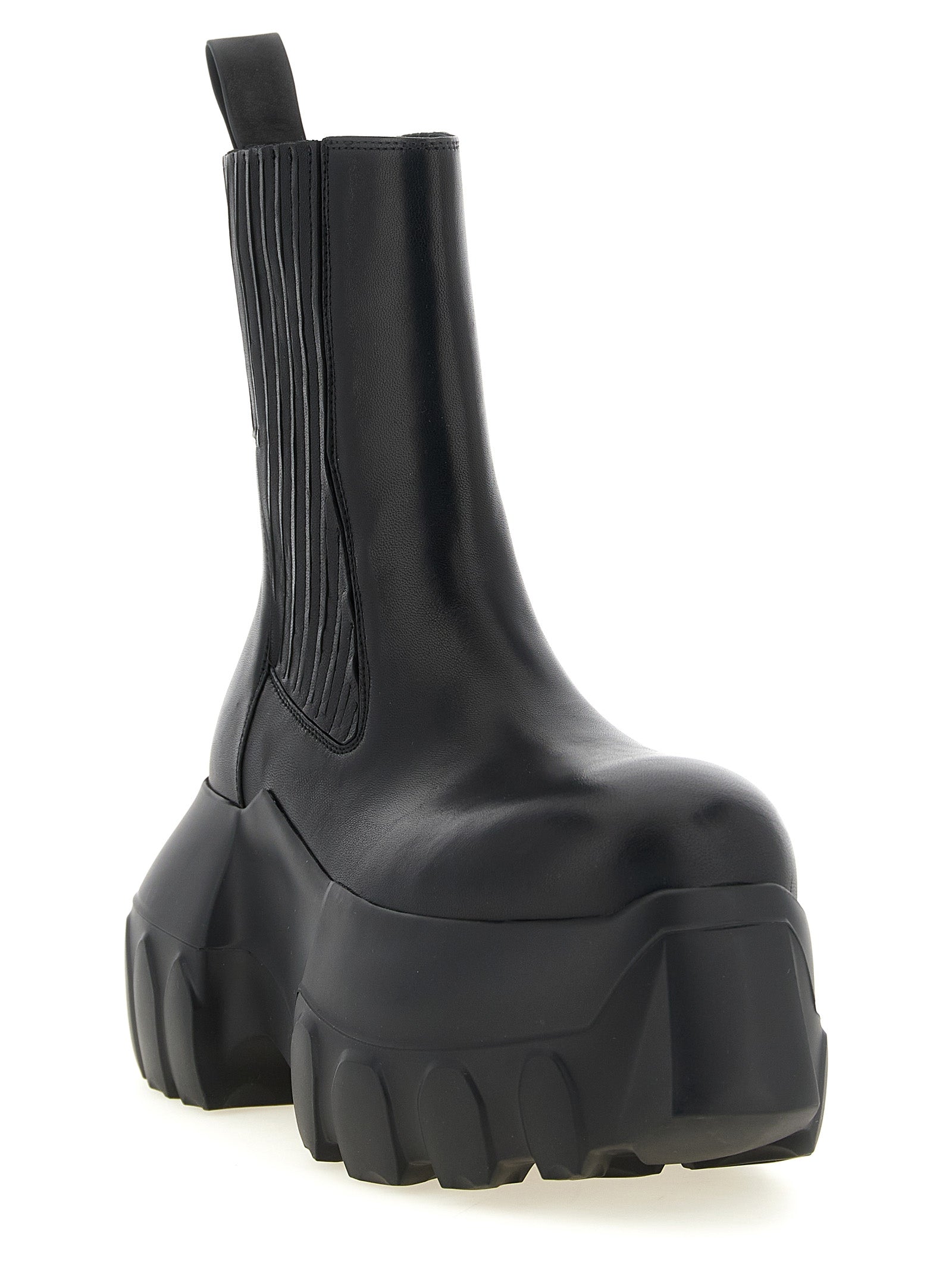 Rick Owens Schwarze Ramie-Stiefeletten