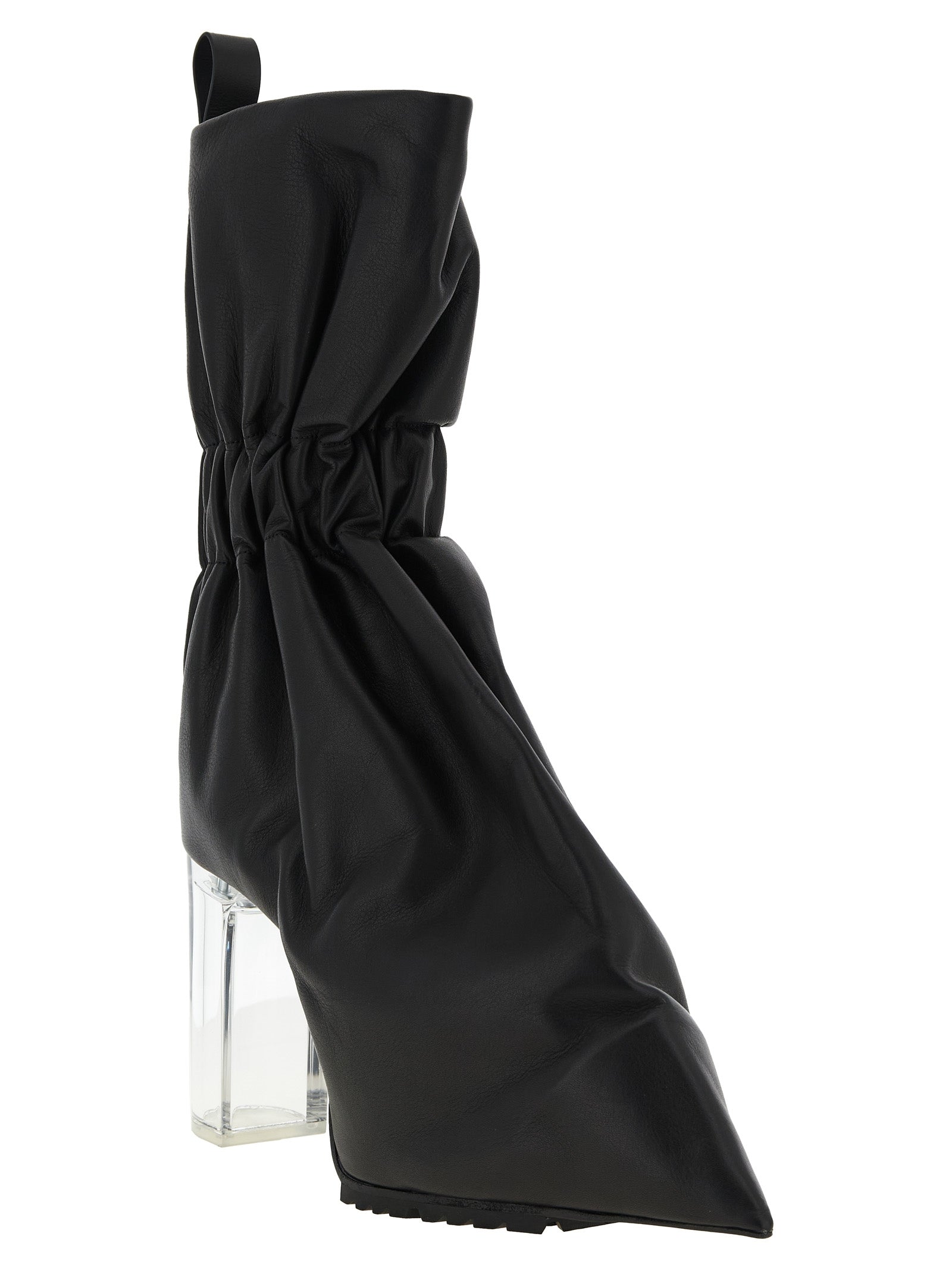 Rick Owens Schwarze Stiefeletten aus Kalbsleder