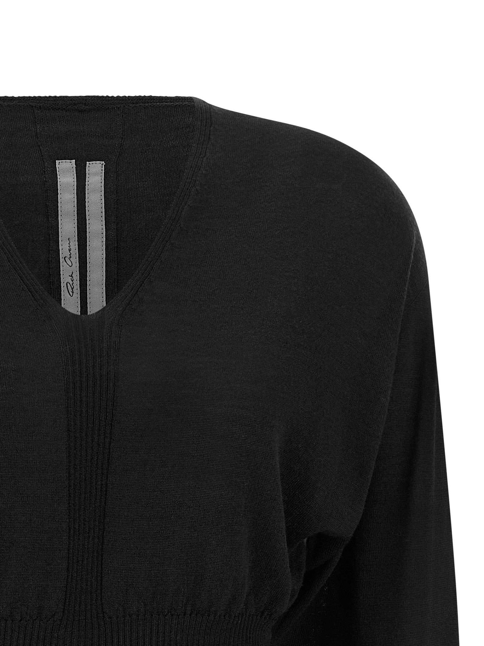 Rick Owens Schwarzer Baumwoll-Sweatshirt