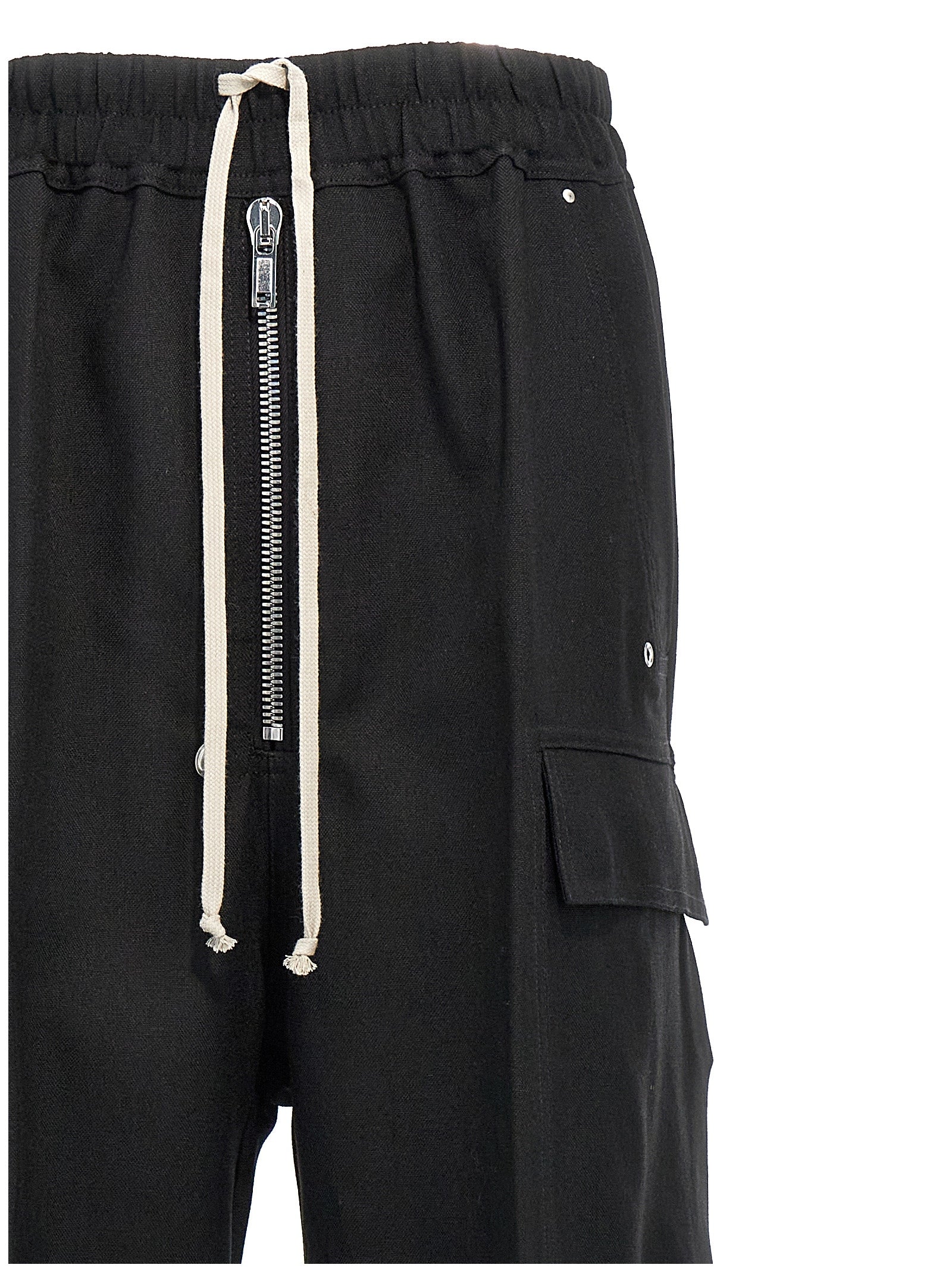 Rick Owens Schwarze Woll-Cargo-Hose