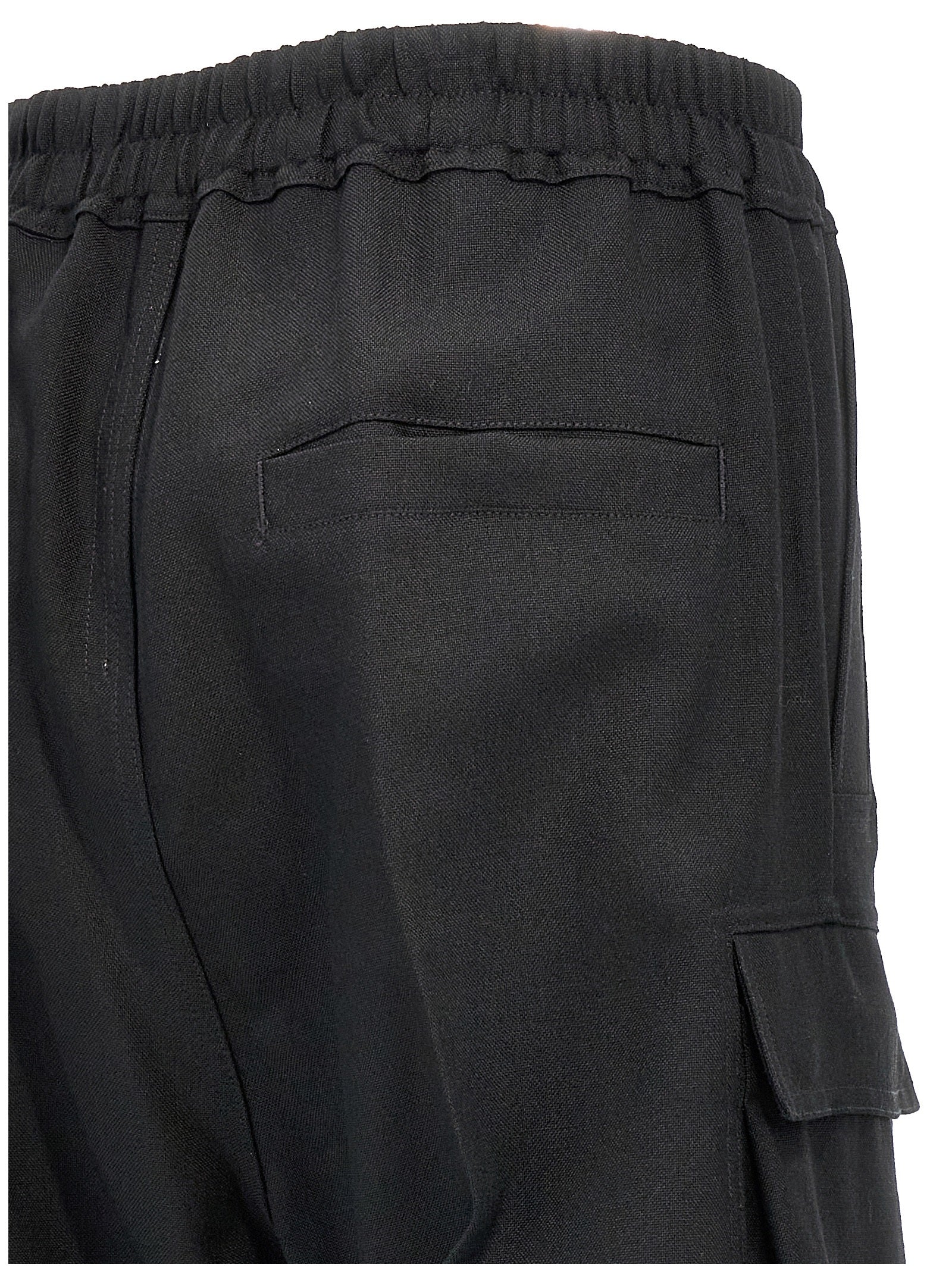 Rick Owens Schwarze Woll-Cargo-Hose