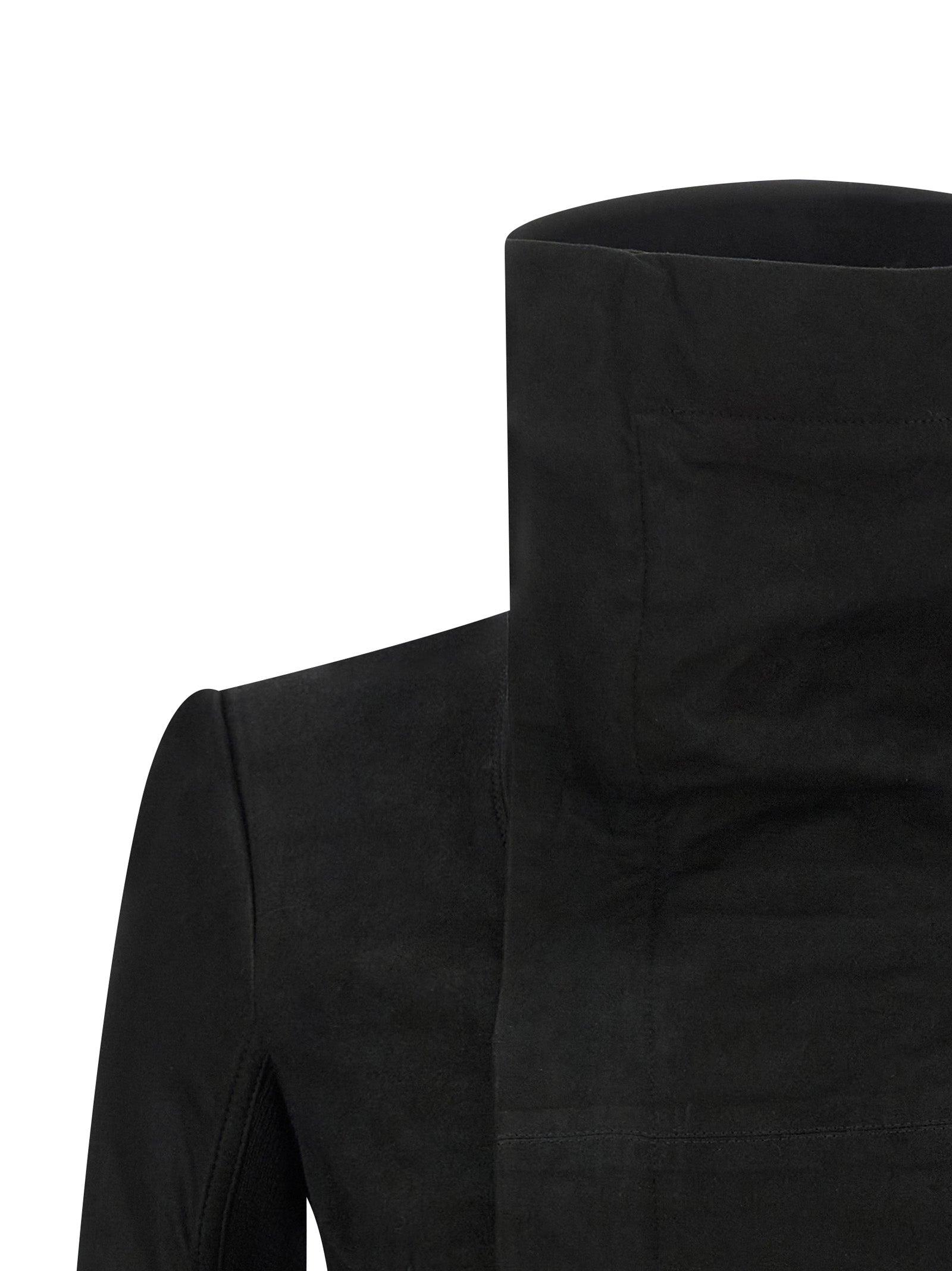 Rick Owens Schwarze Lammlederjacke