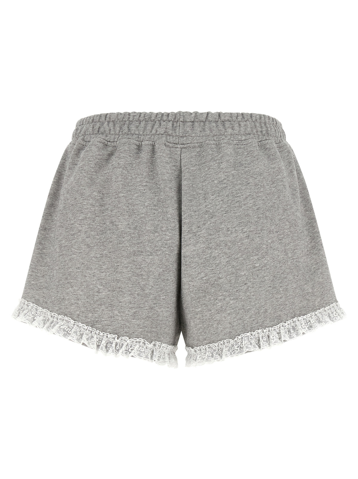 Ganni Graue Bio-Baumwoll-Bermudashorts