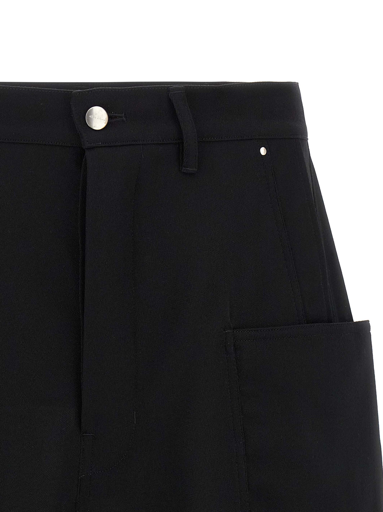 Rick Owens Schwarze Woll-Bermudashorts