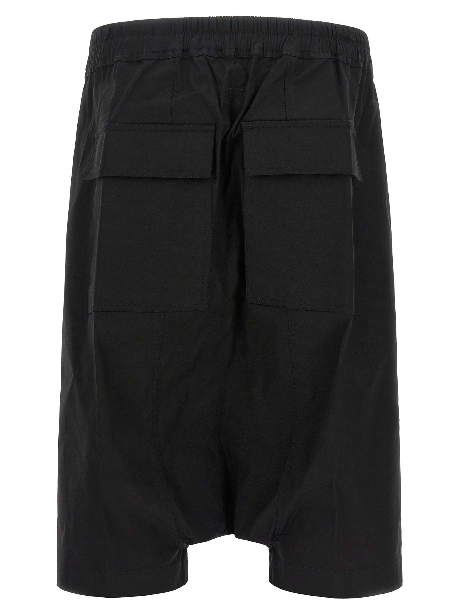 Rick Owens Schwarze Baumwoll-Bermudashorts