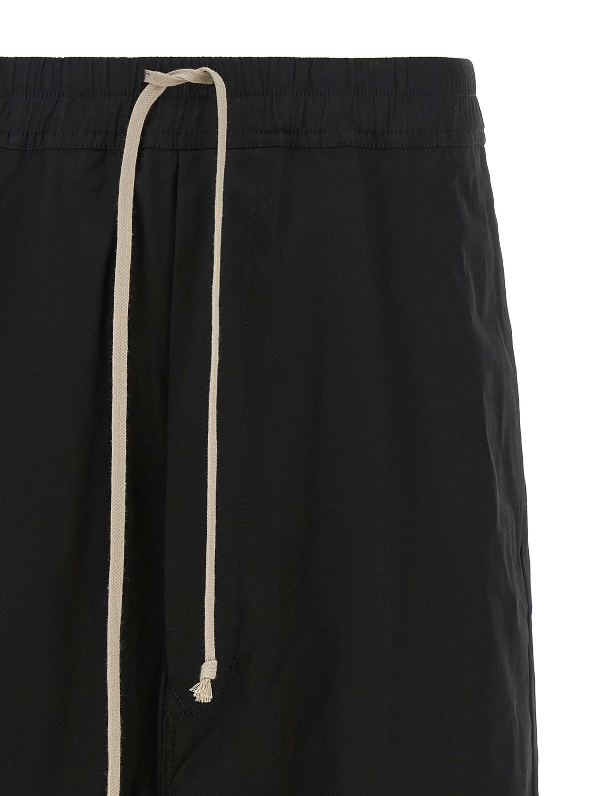 Rick Owens Schwarze Baumwoll-Bermudashorts