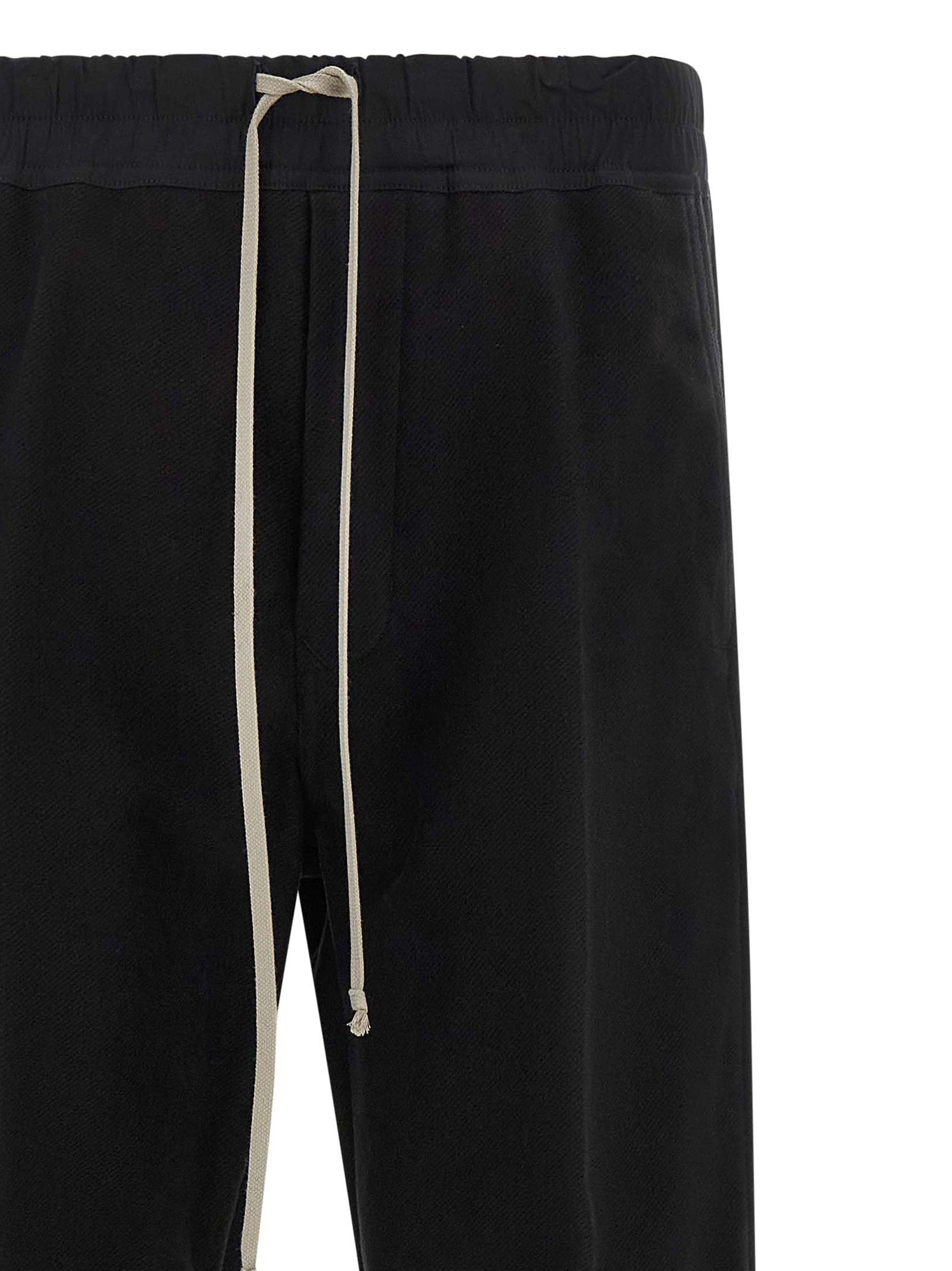 Rick Owens Schwarze Baumwoll-Freizeithose