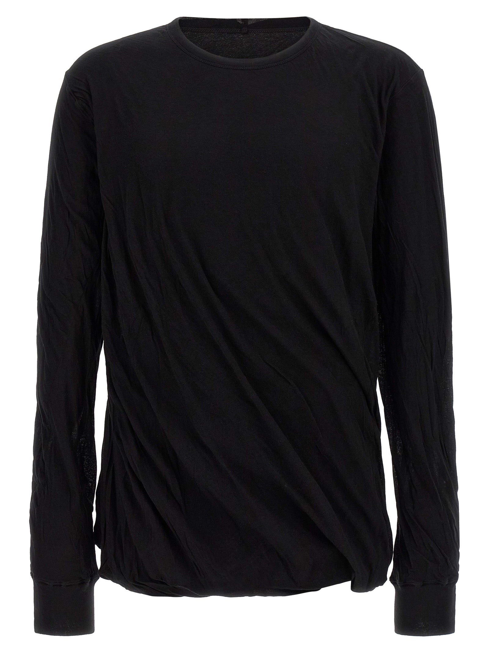 Rick Owens Schwarzes Baumwoll-T-Shirt