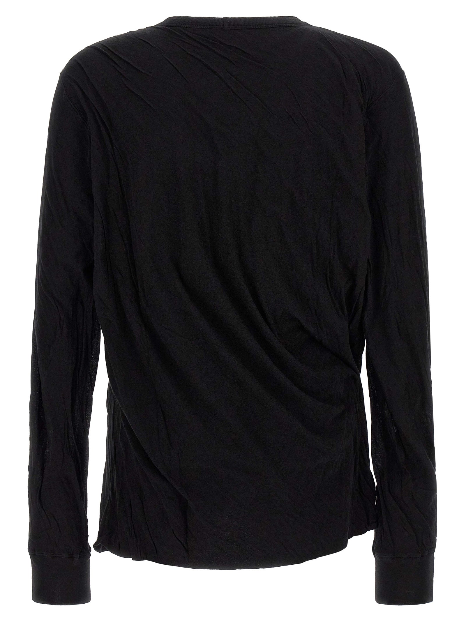 Rick Owens Schwarzes Baumwoll-T-Shirt