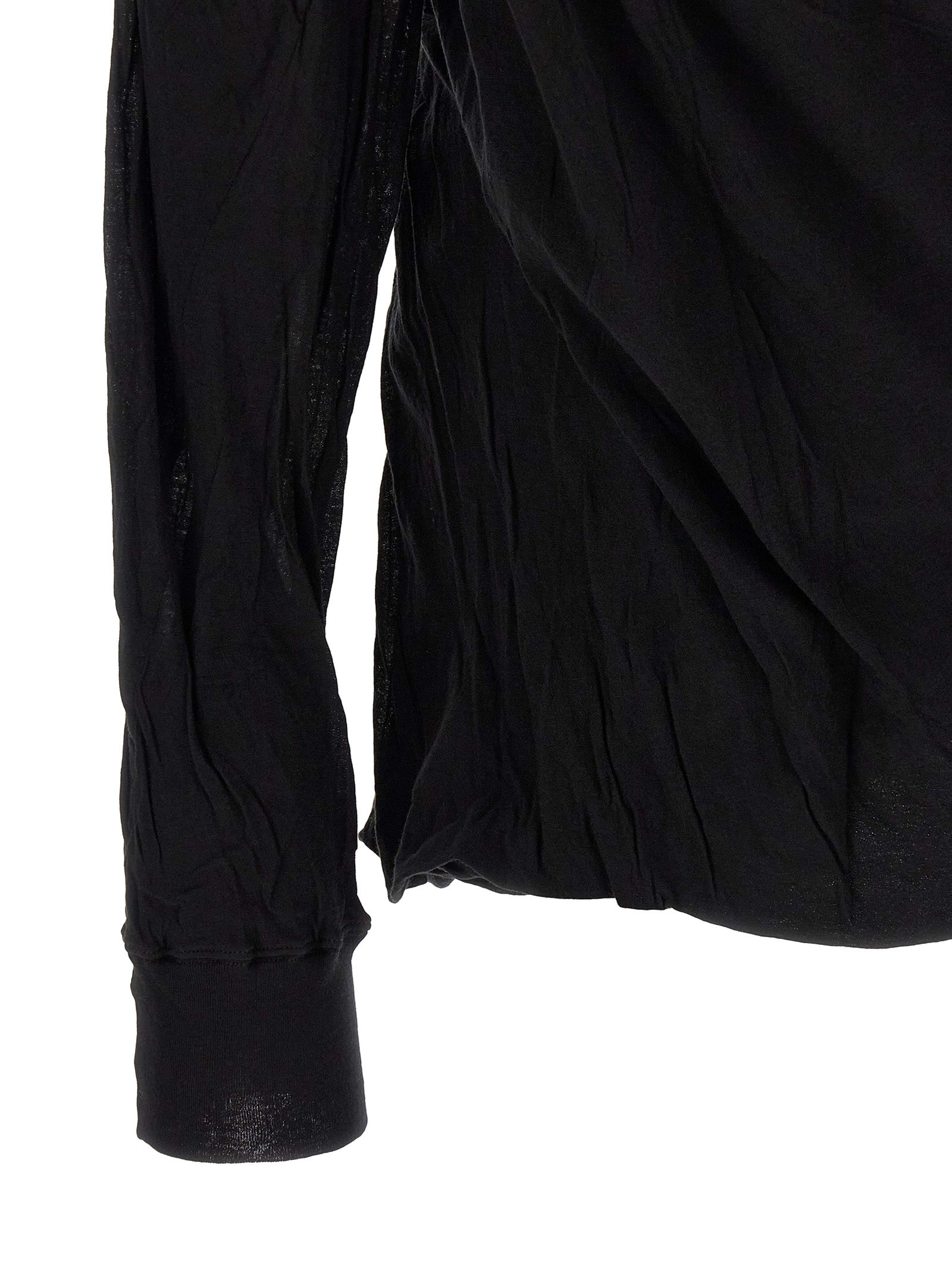 Rick Owens Schwarzes Baumwoll-T-Shirt
