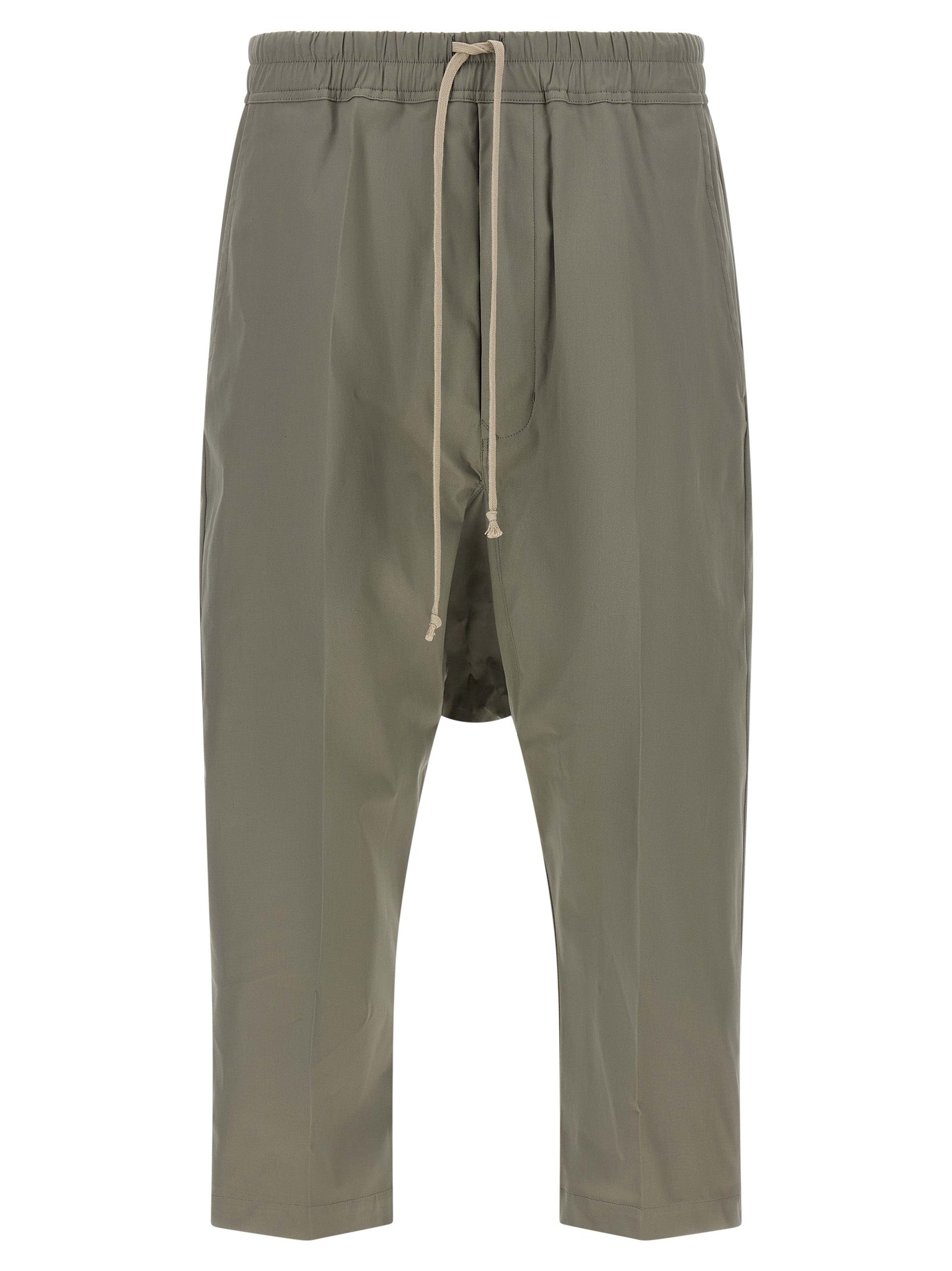 Rick Owens Graue Baumwoll-Cropped-Hose