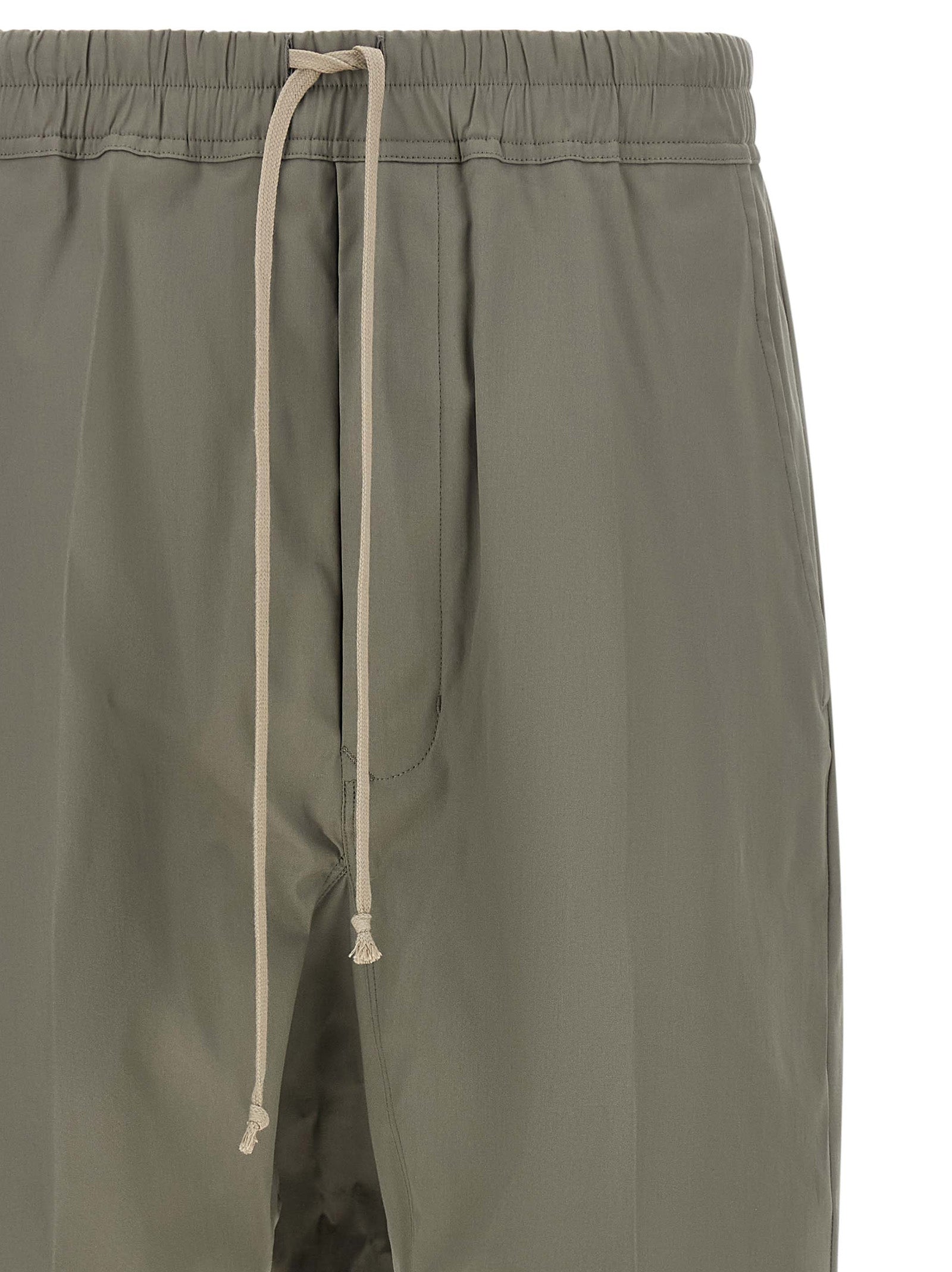 Rick Owens Graue Baumwoll-Cropped-Hose