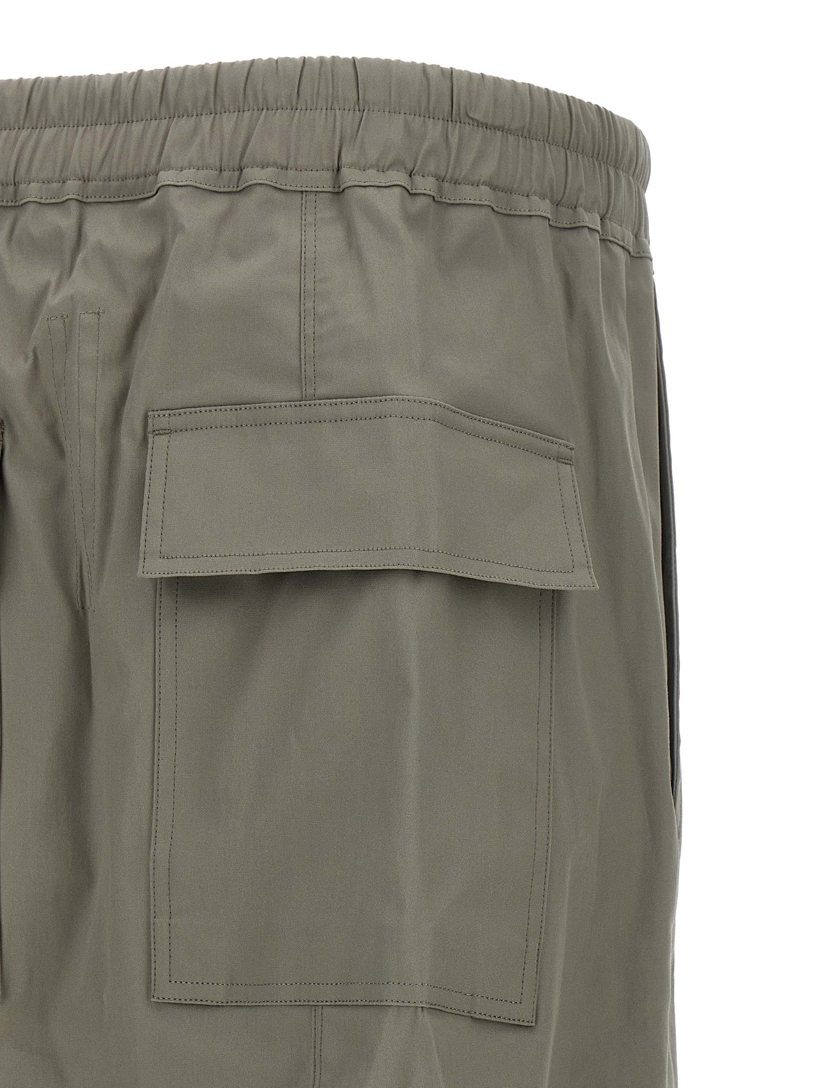 Rick Owens Graue Baumwoll-Cropped-Hose