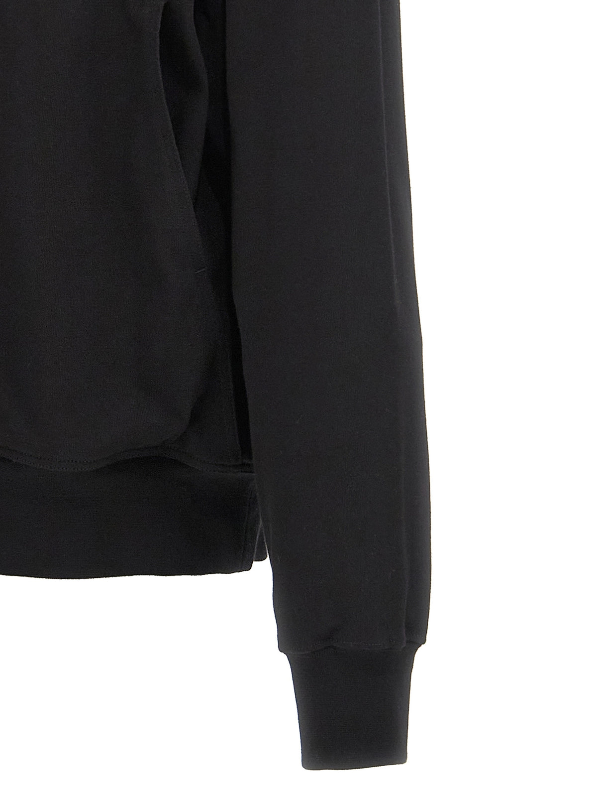 Rick Owens Schwarzer Baumwoll-Hoodie