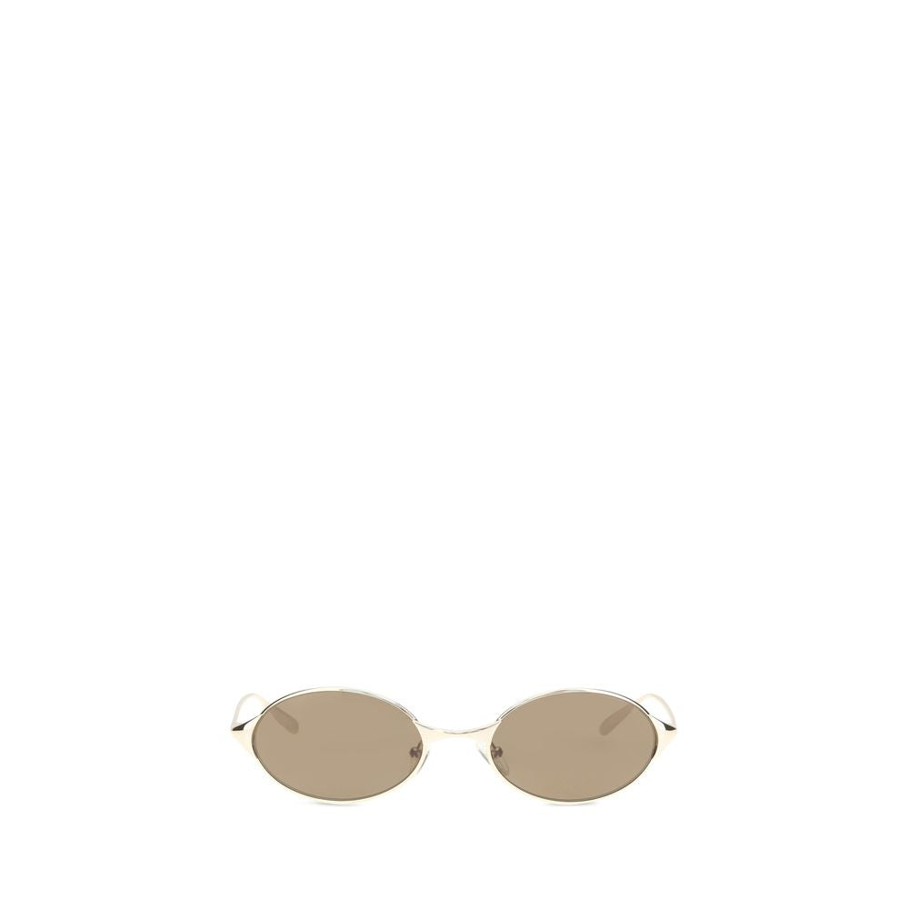Alexander McQueen Sonnenbrille aus Goldmetall