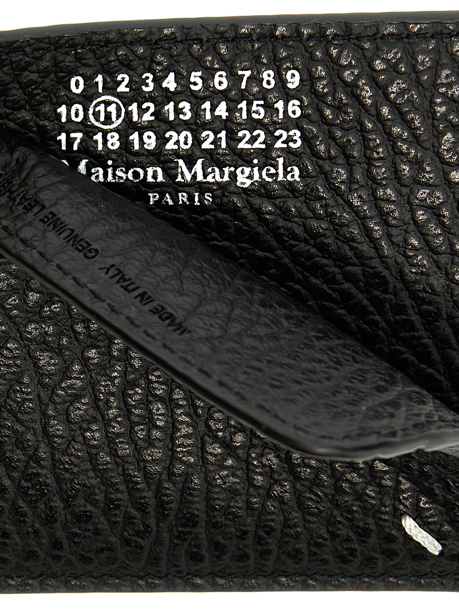 Maison Margiela Schwarzer Kalbsleder-Kartenetui