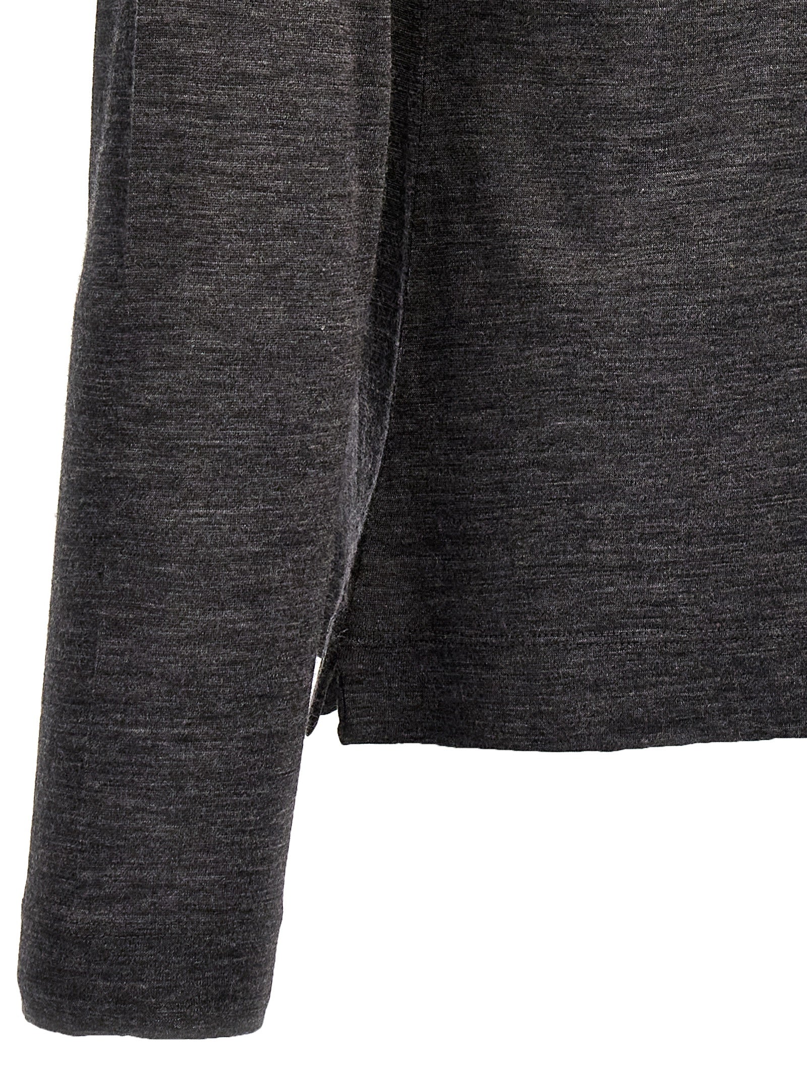 ZANONE Grauer Cardigan aus reiner Schurwolle