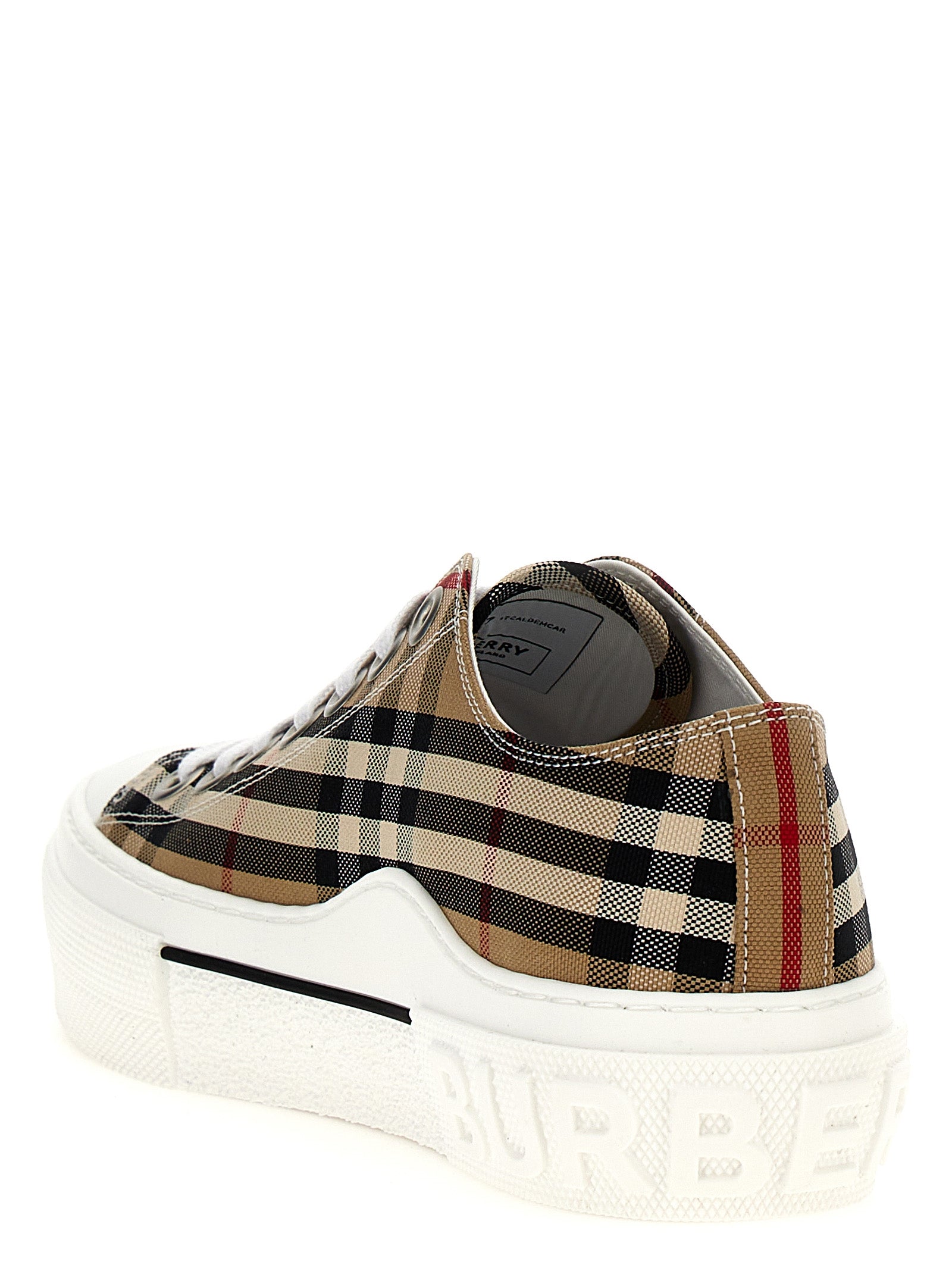 Burberry Beige Baumwoll Low-Top-Sneaker