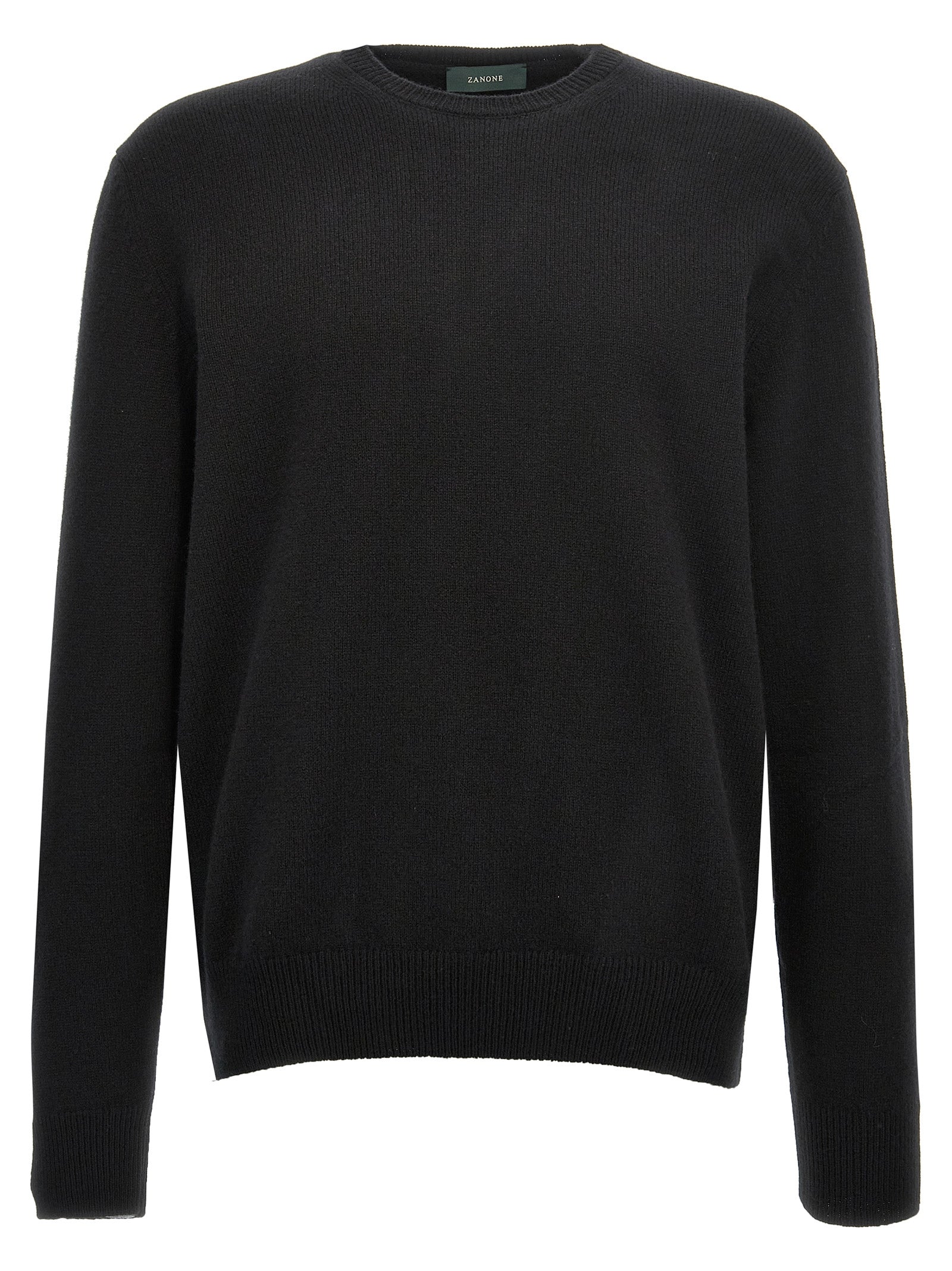ZANONE Schwarzer Cardigan aus Schurwolle