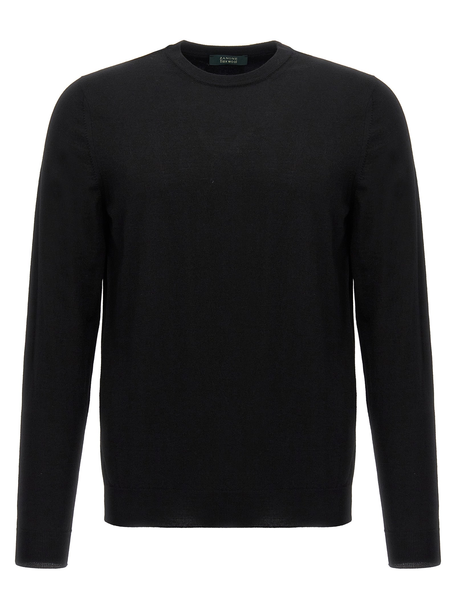 ZANONE Schwarzer Cardigan aus Schurwolle