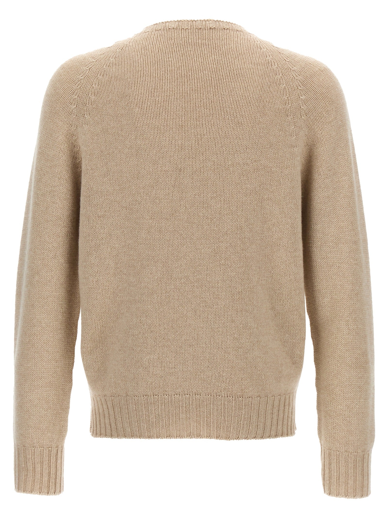 MA'RY'YA Beige Wollstrickjacke