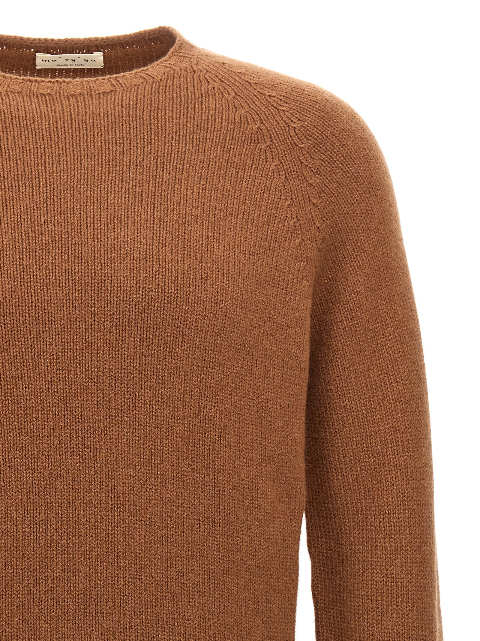 MA'RY'YA Brauner Wollcardigan