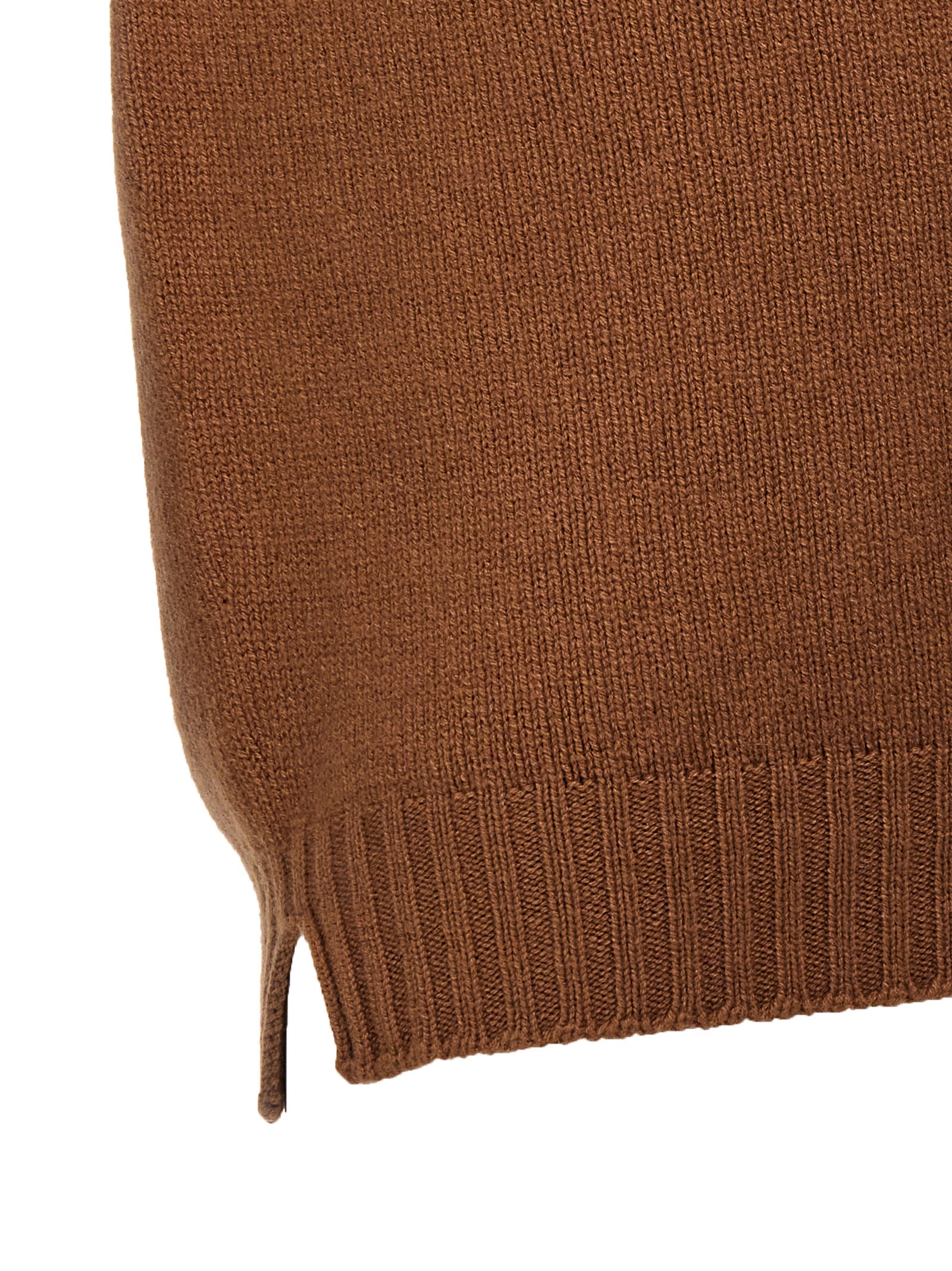MA'RY'YA Brauner Wollcardigan