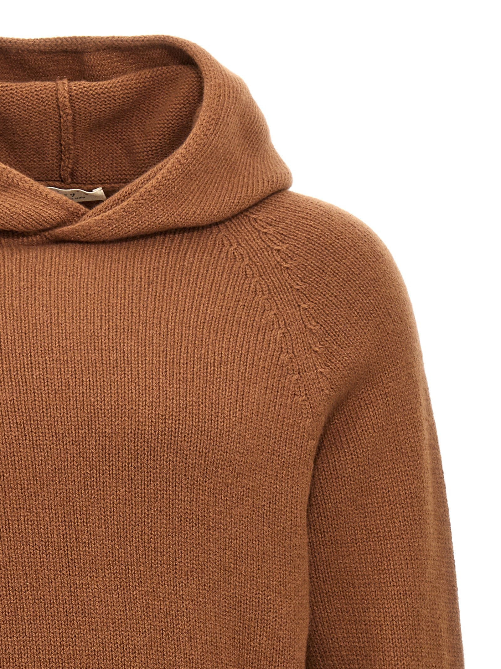 MA'RY'YA Brauner Wollcardigan