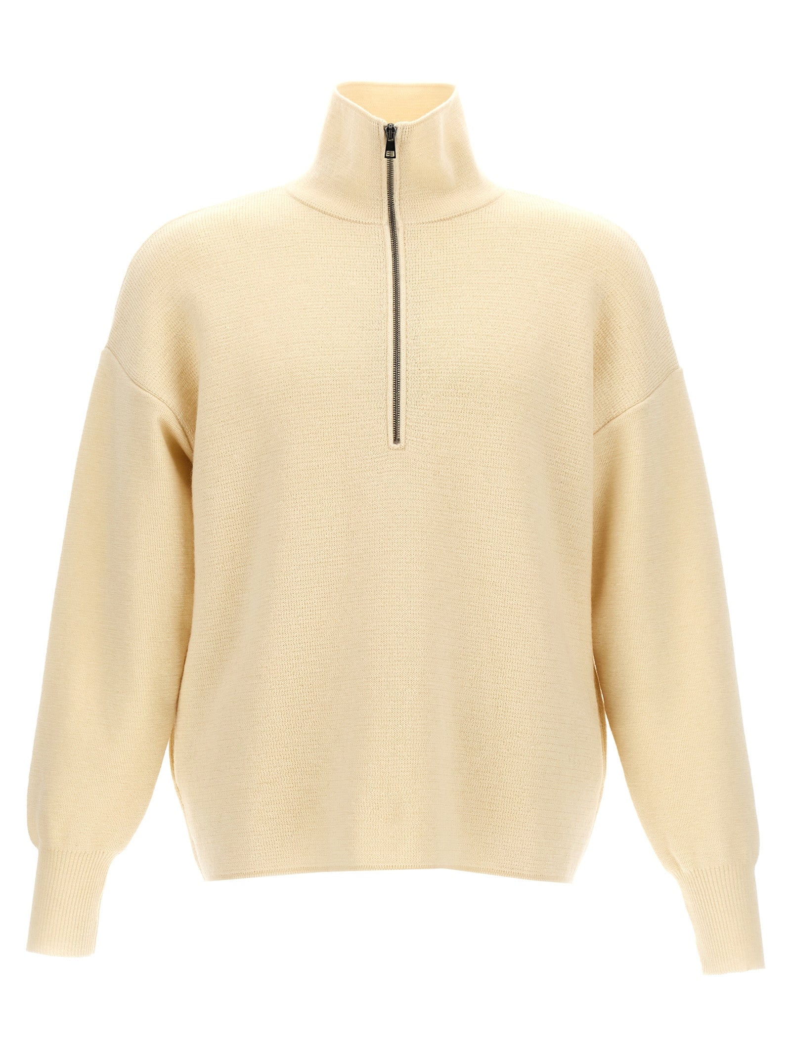 MA'RY'YA Cardigan aus weißer Merinowolle