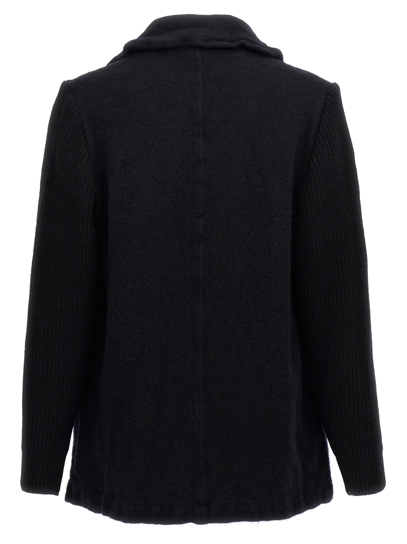 Comme Des Garçons Blauer Wollmantel