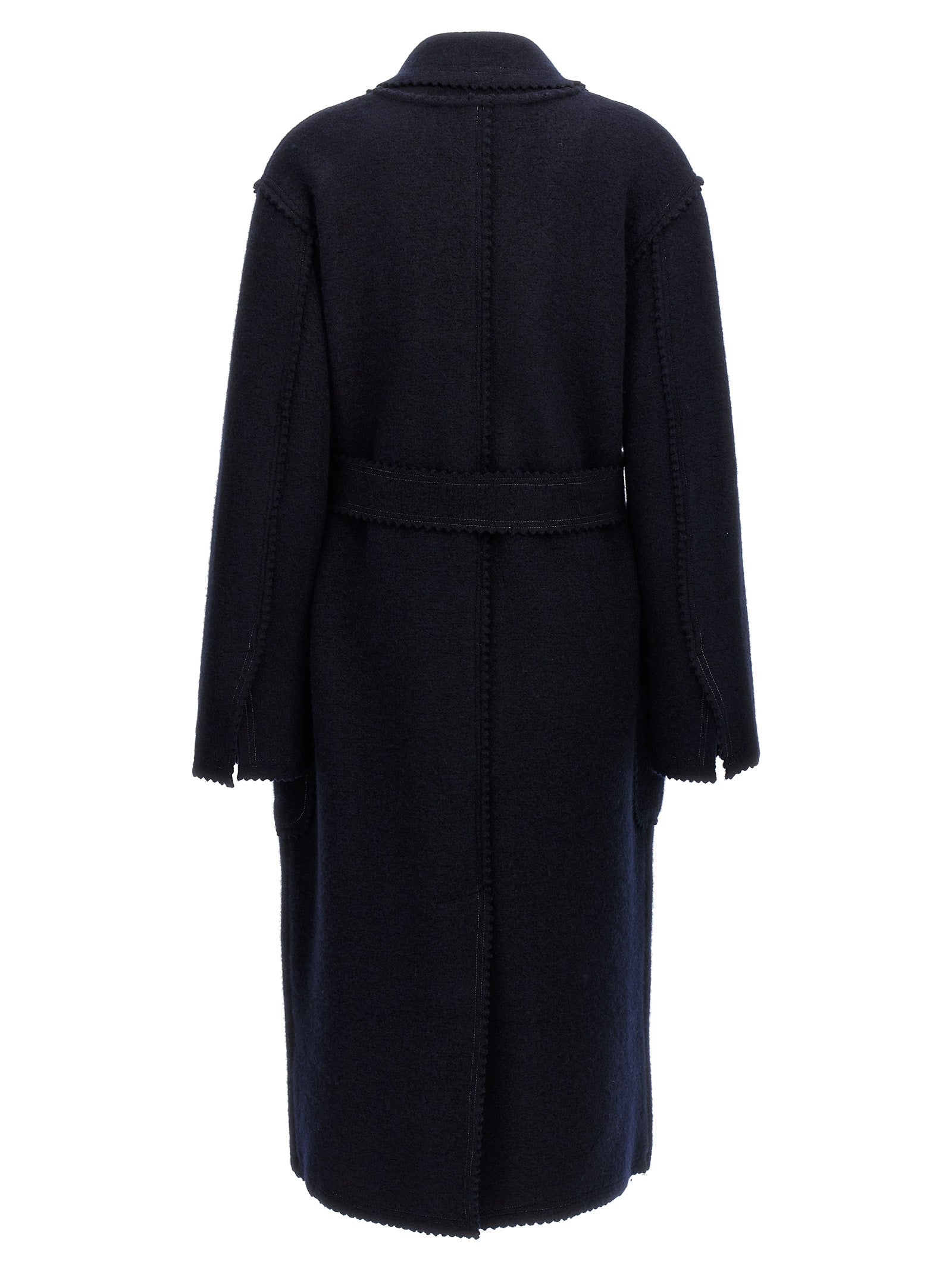 Max Mara Blauer Wollmantel