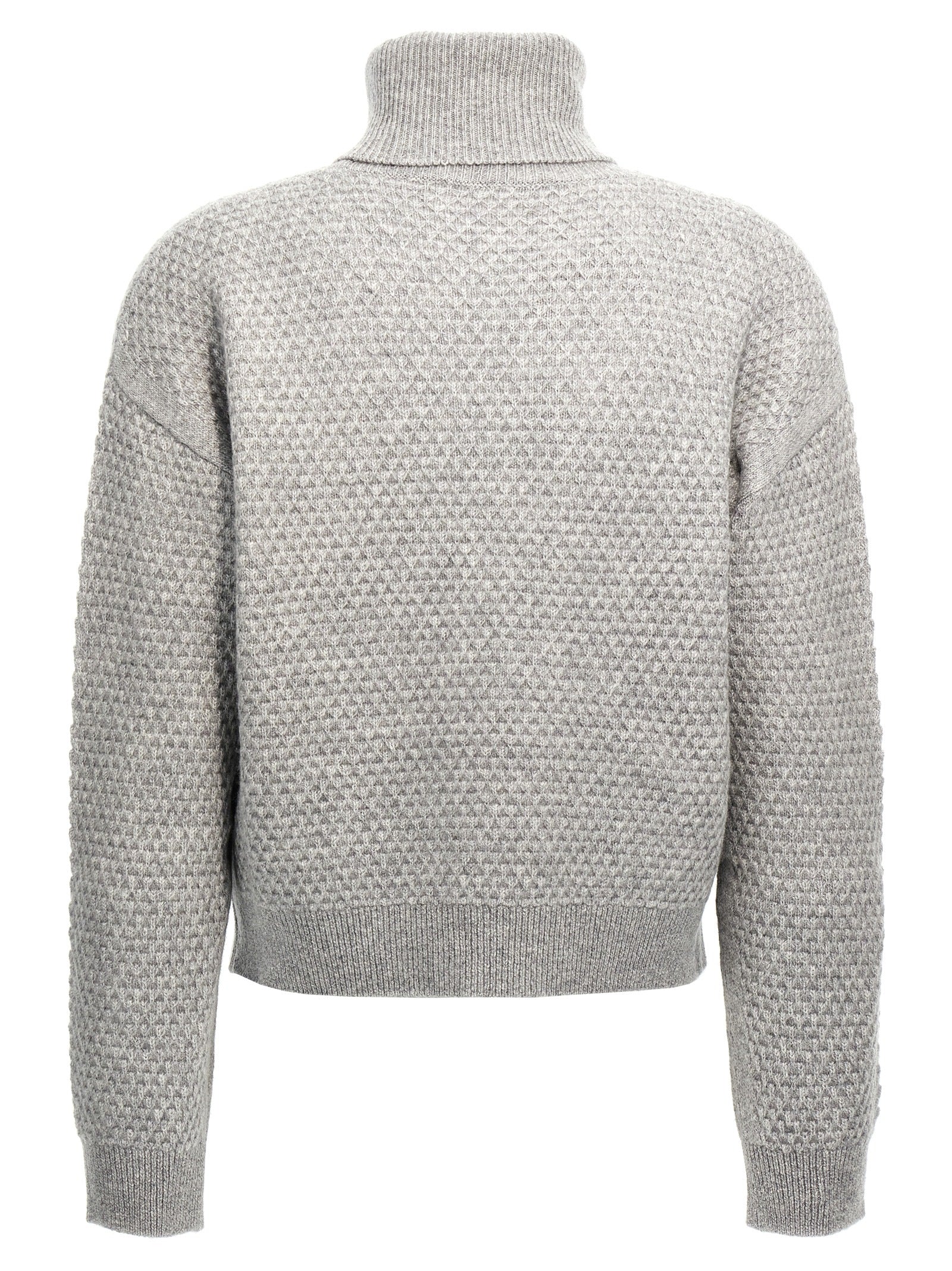 Max Mara Grauer Kaschmir-Strickjacke