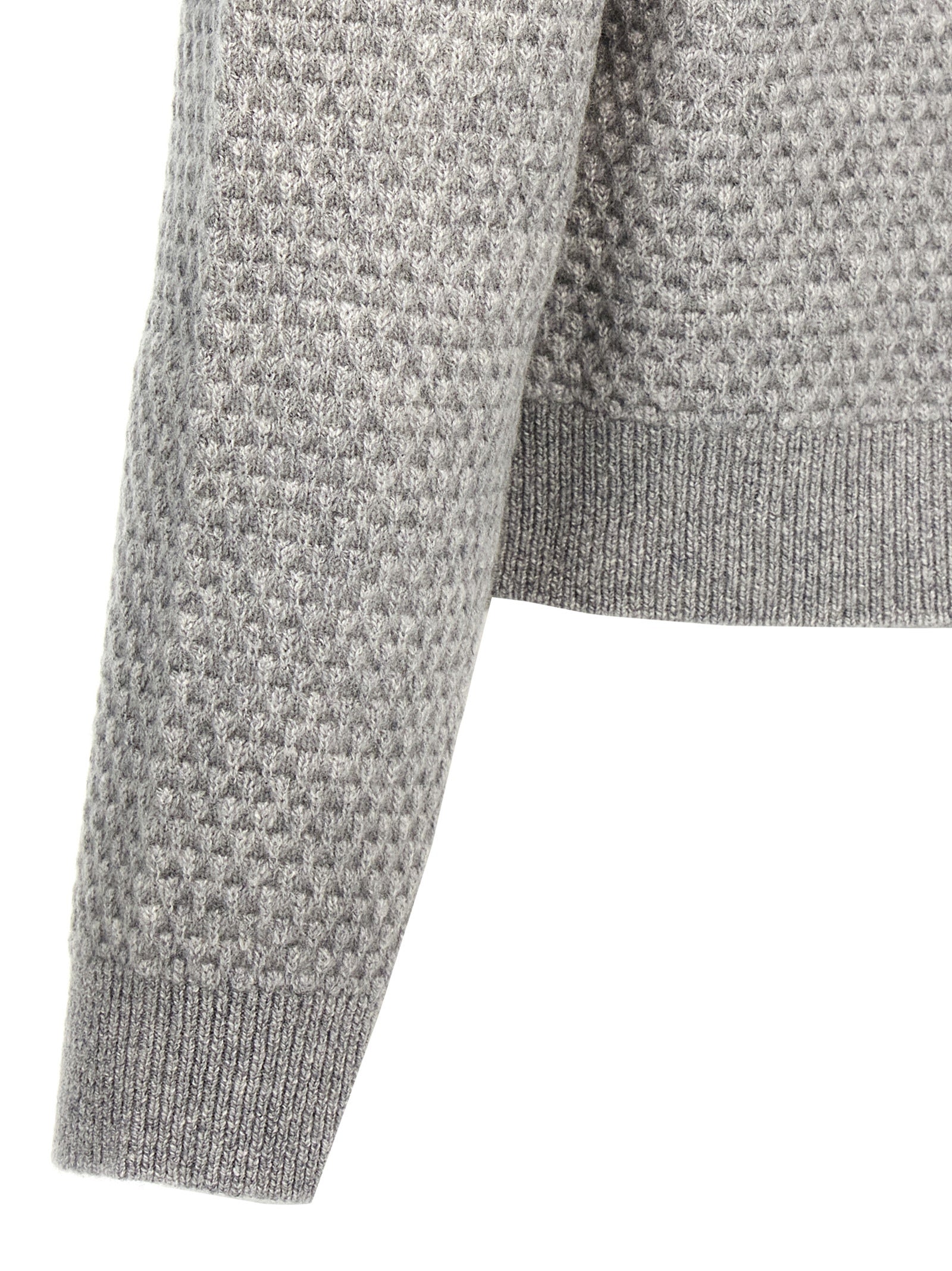 Max Mara Grauer Kaschmir-Strickjacke