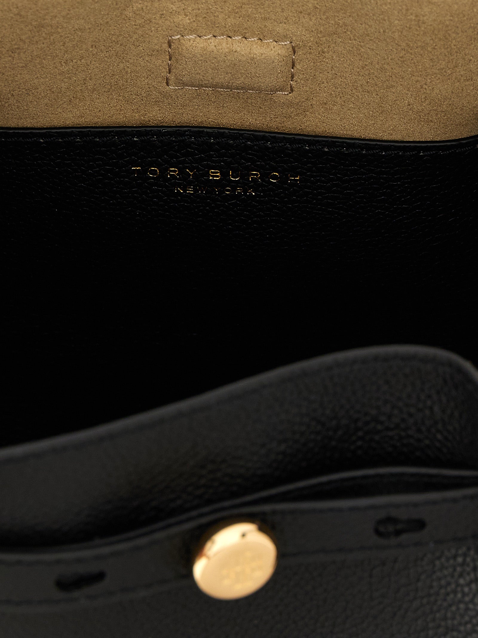 Tory Burch Schwarze Kalbsleder-Handtasche
