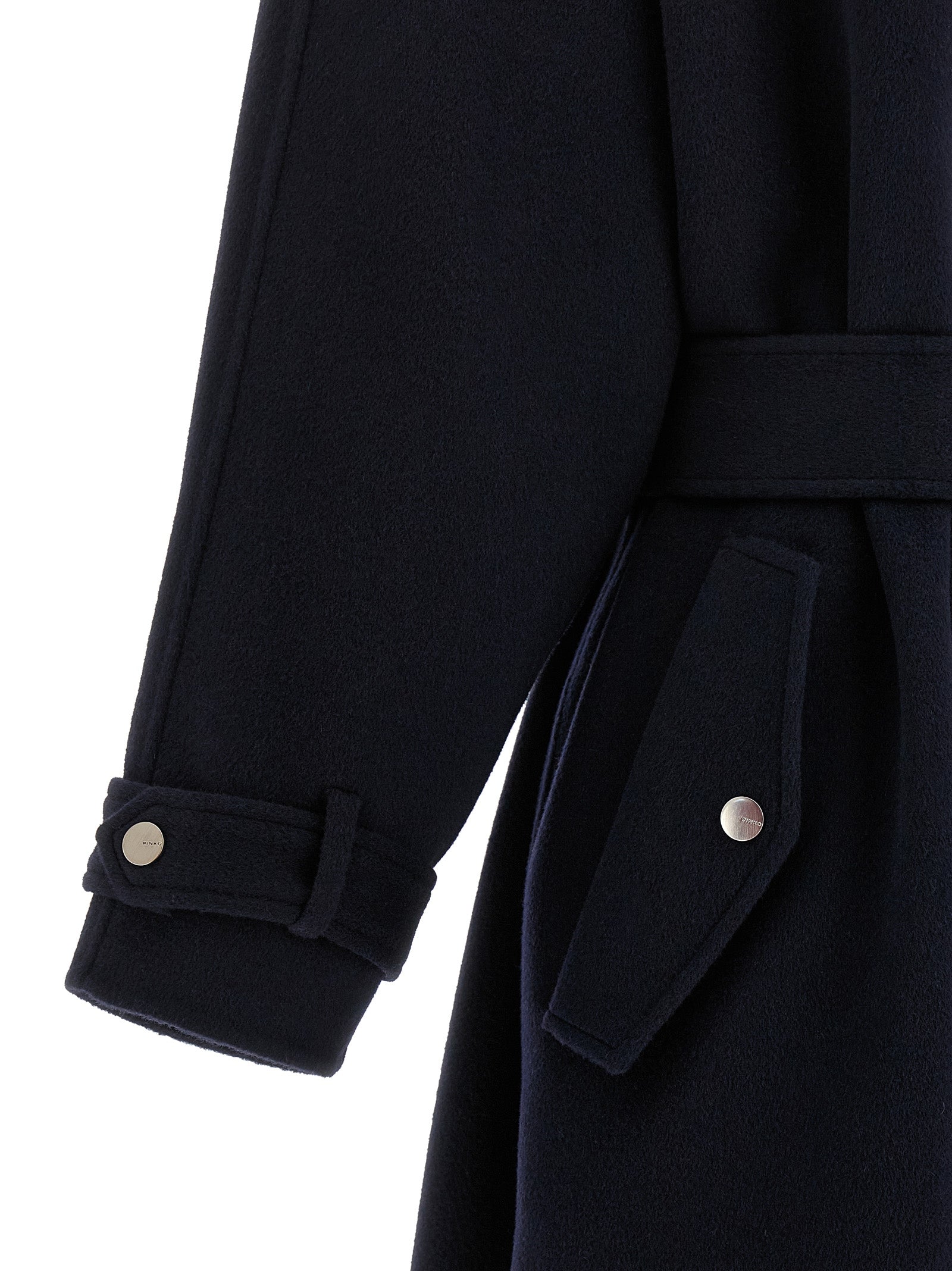 PINKO Blauer Mantel aus Polyamid