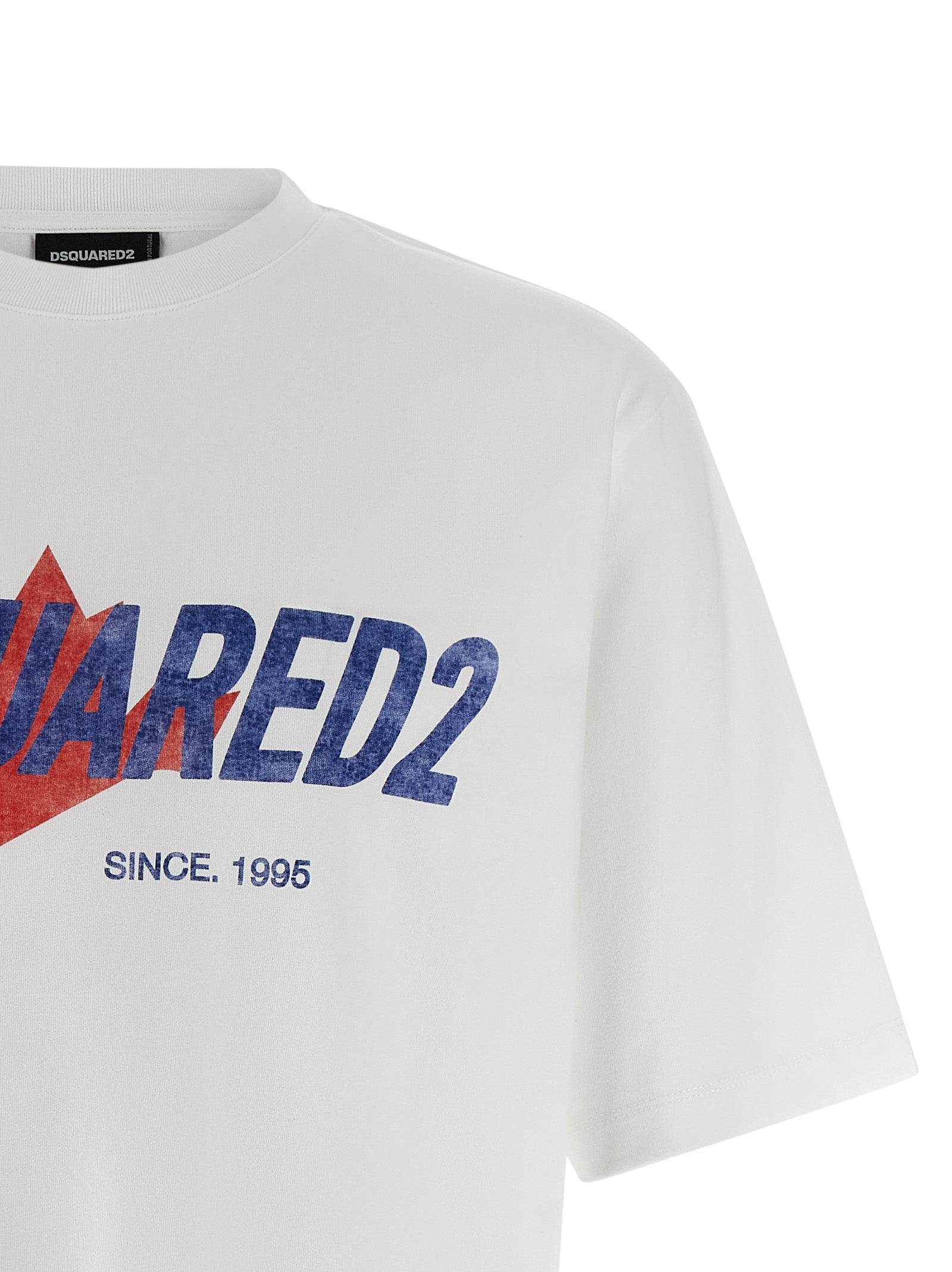 Dsquared² Weißes Baumwoll-T-Shirt