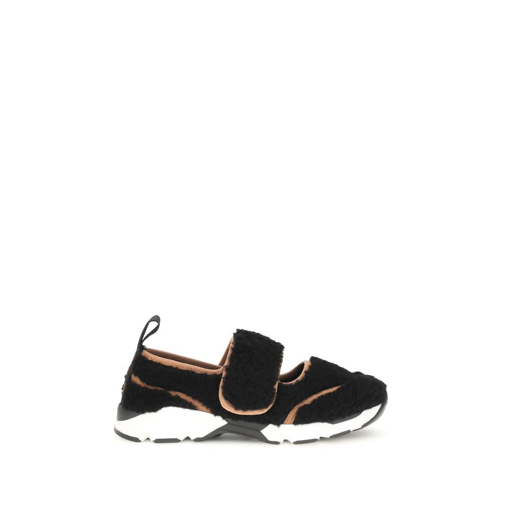 Marni Schwarze Polyamid-Sneaker für Sport