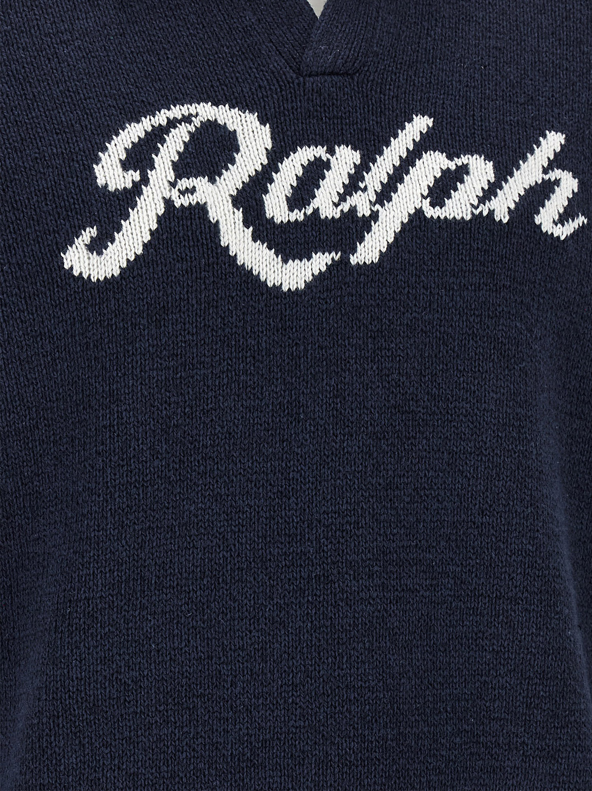 Polo Ralph Lauren Blauer Leinenstrickjacke
