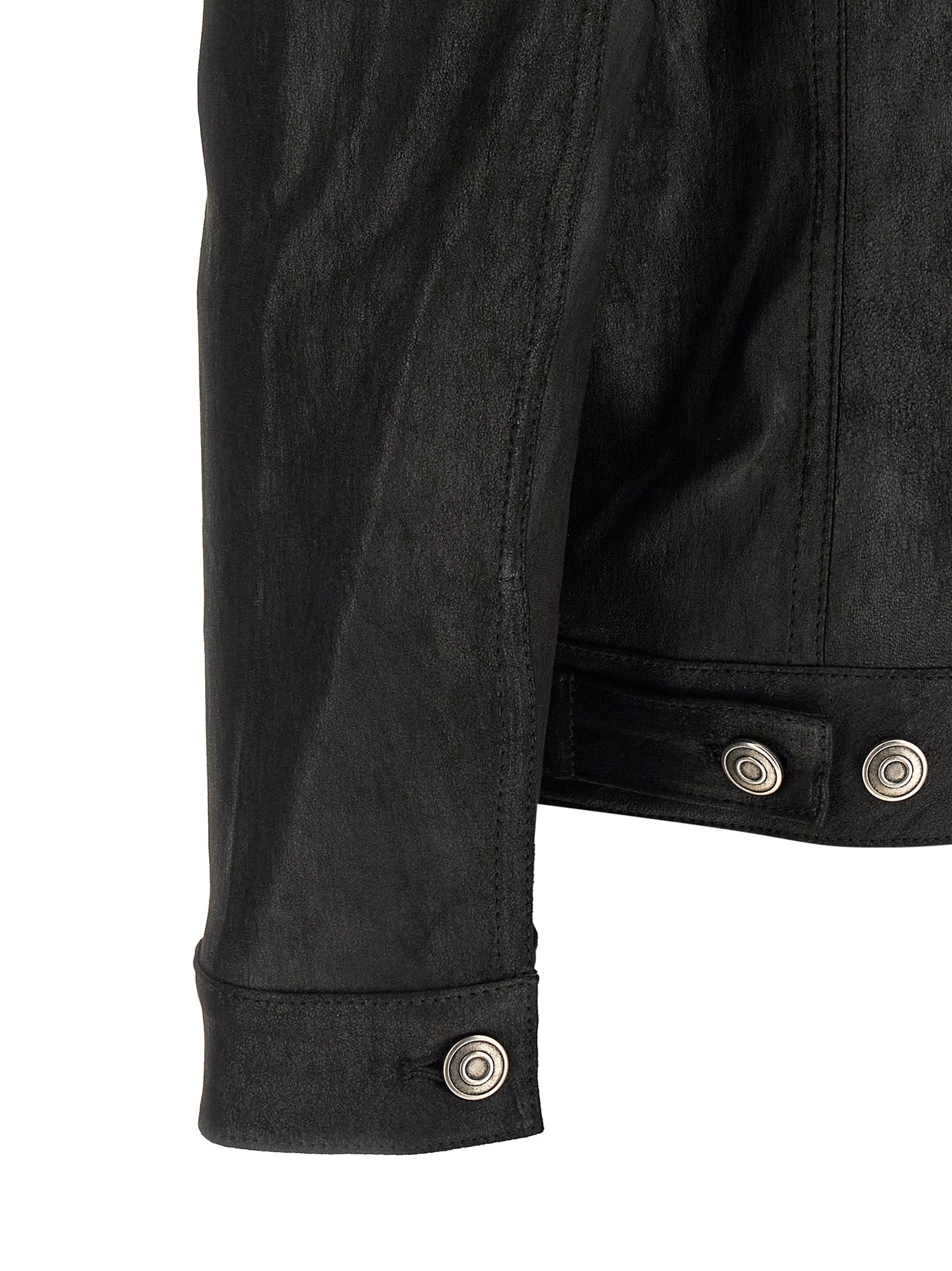 GIORGIO BRATO Schwarze Lammlederjacke