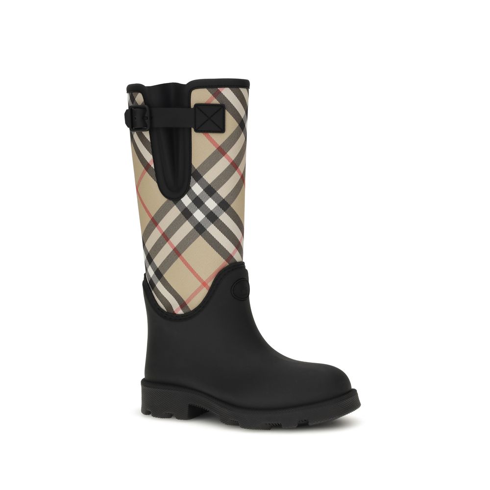 Burberry Schwarze Gummistiefel
