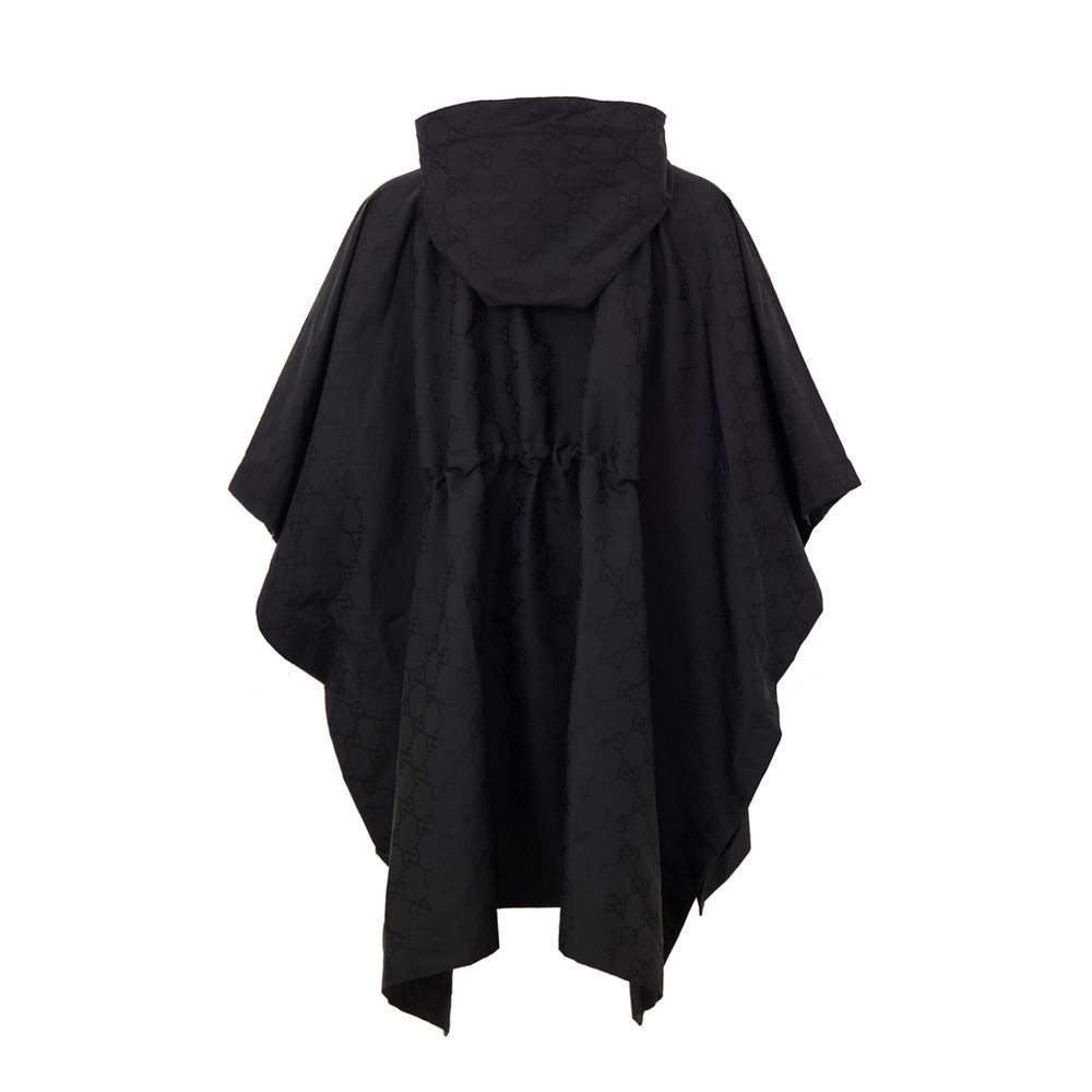 Gucci Schwarzer Trenchcoat aus Polyester