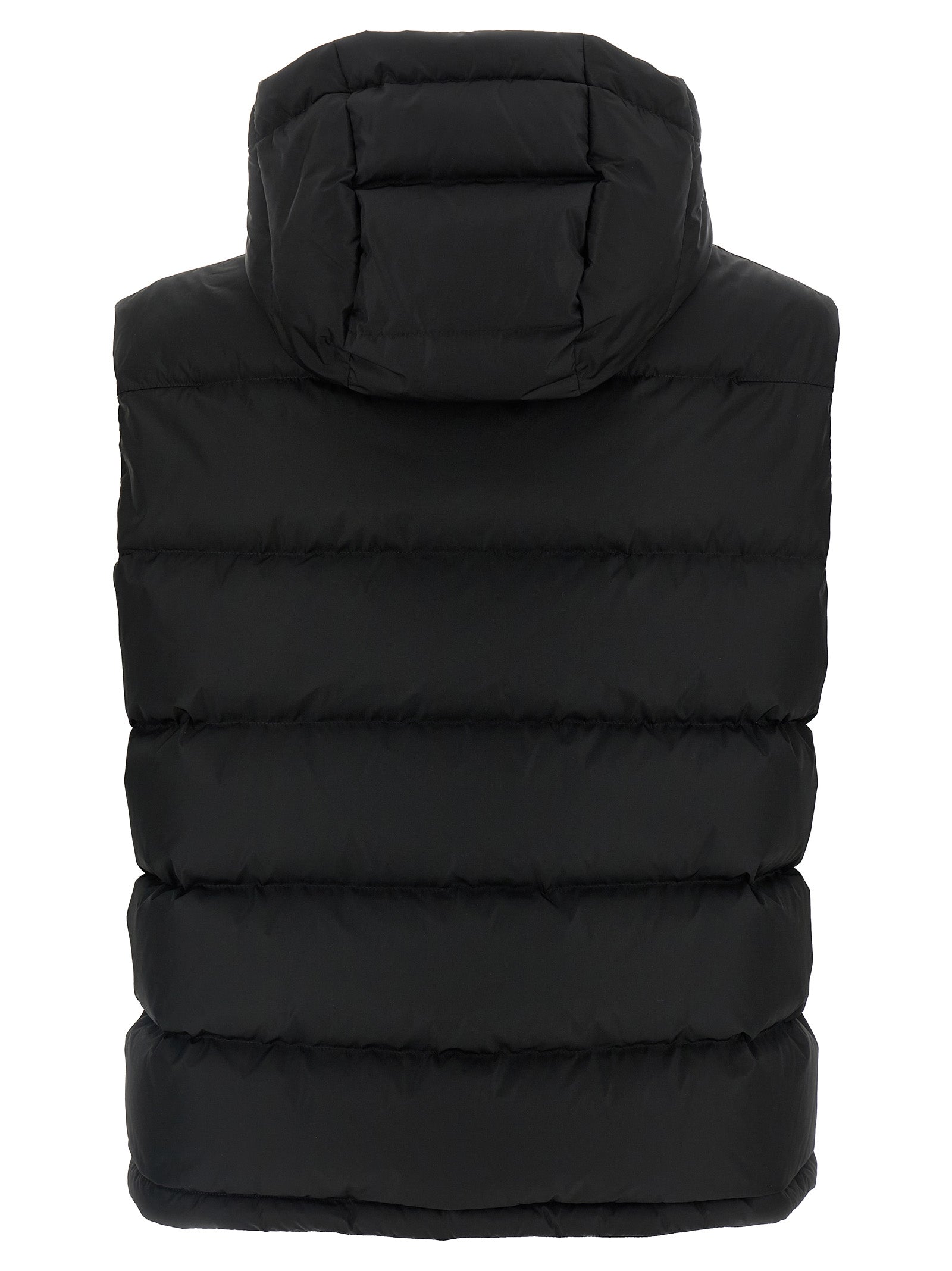 Valentino Garavani Schwarze ärmellose Jacke aus Polyamid