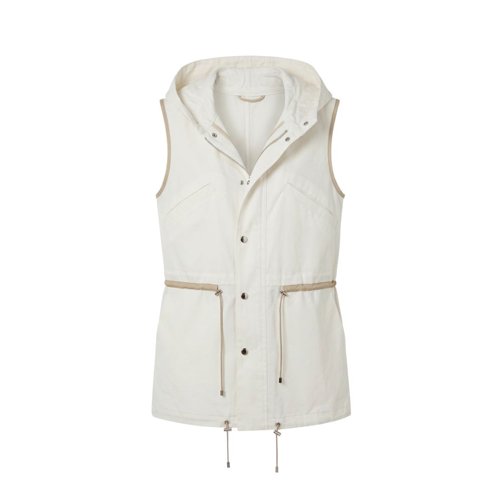 Malo Weiße Baumwolljacke für Damen