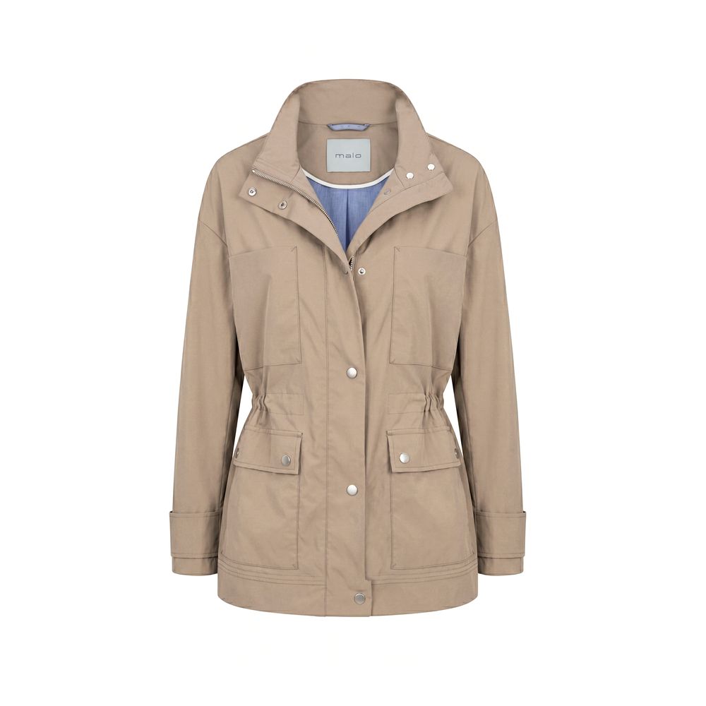 Malo Braune Baumwolljacke für Damen