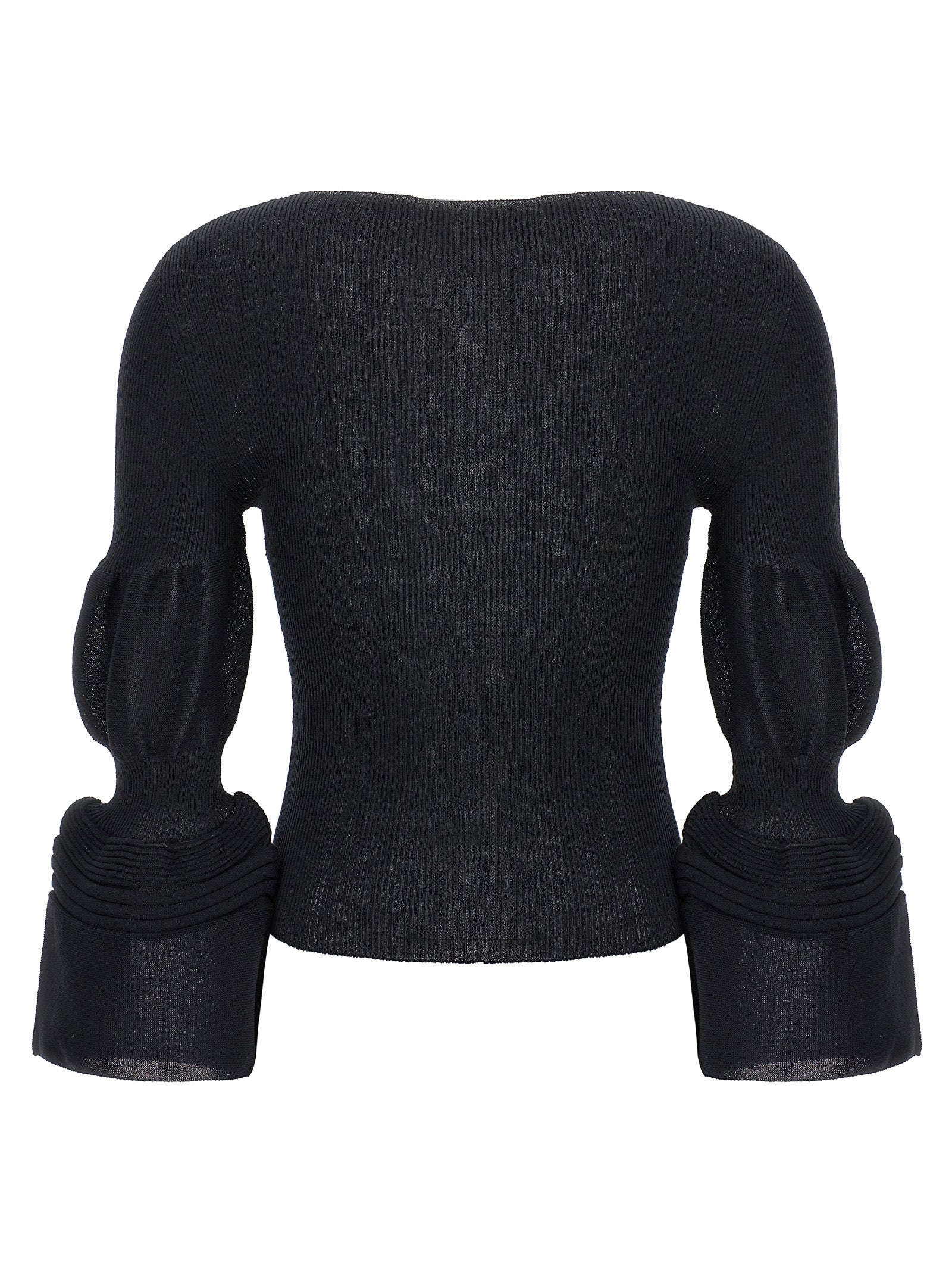 Issey Miyake Schwarzer Polyester-Sweatshirt