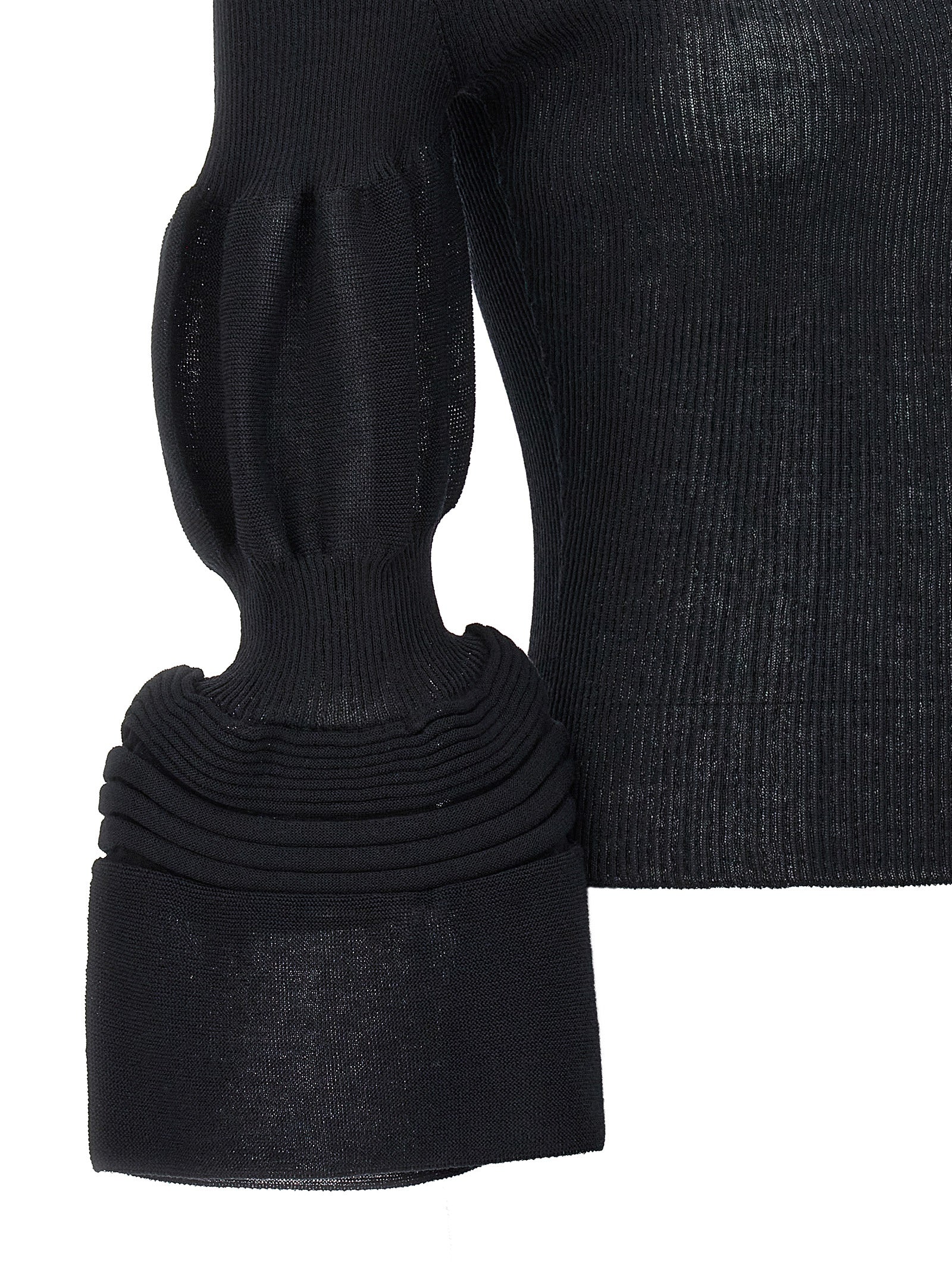 Issey Miyake Schwarzer Polyester-Sweatshirt